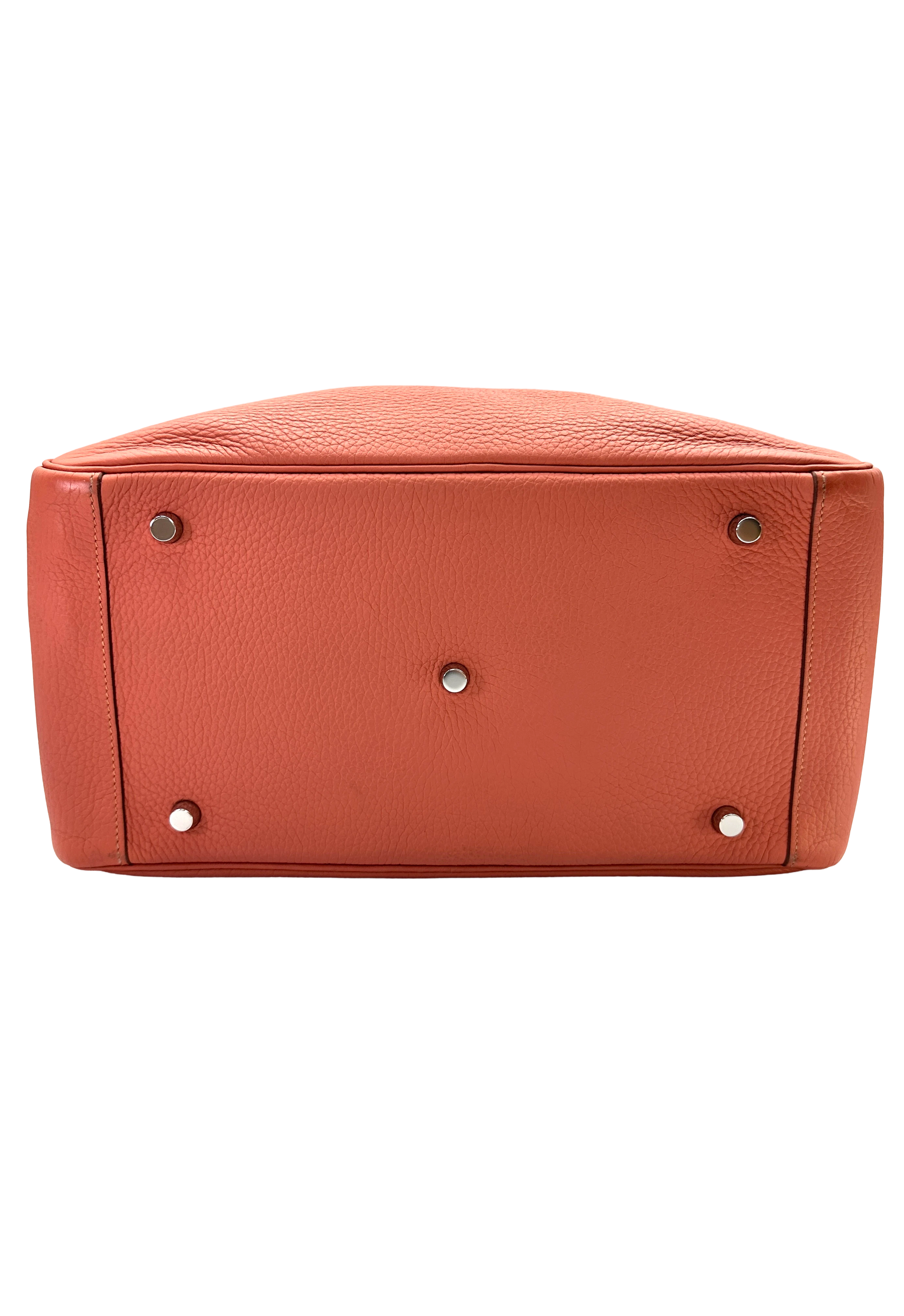 Hermes Lindy34 Orange Leather Handle Bag HR141