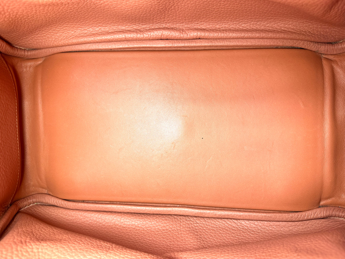 Hermes Lindy34 Orange Leather Handle Bag HR141