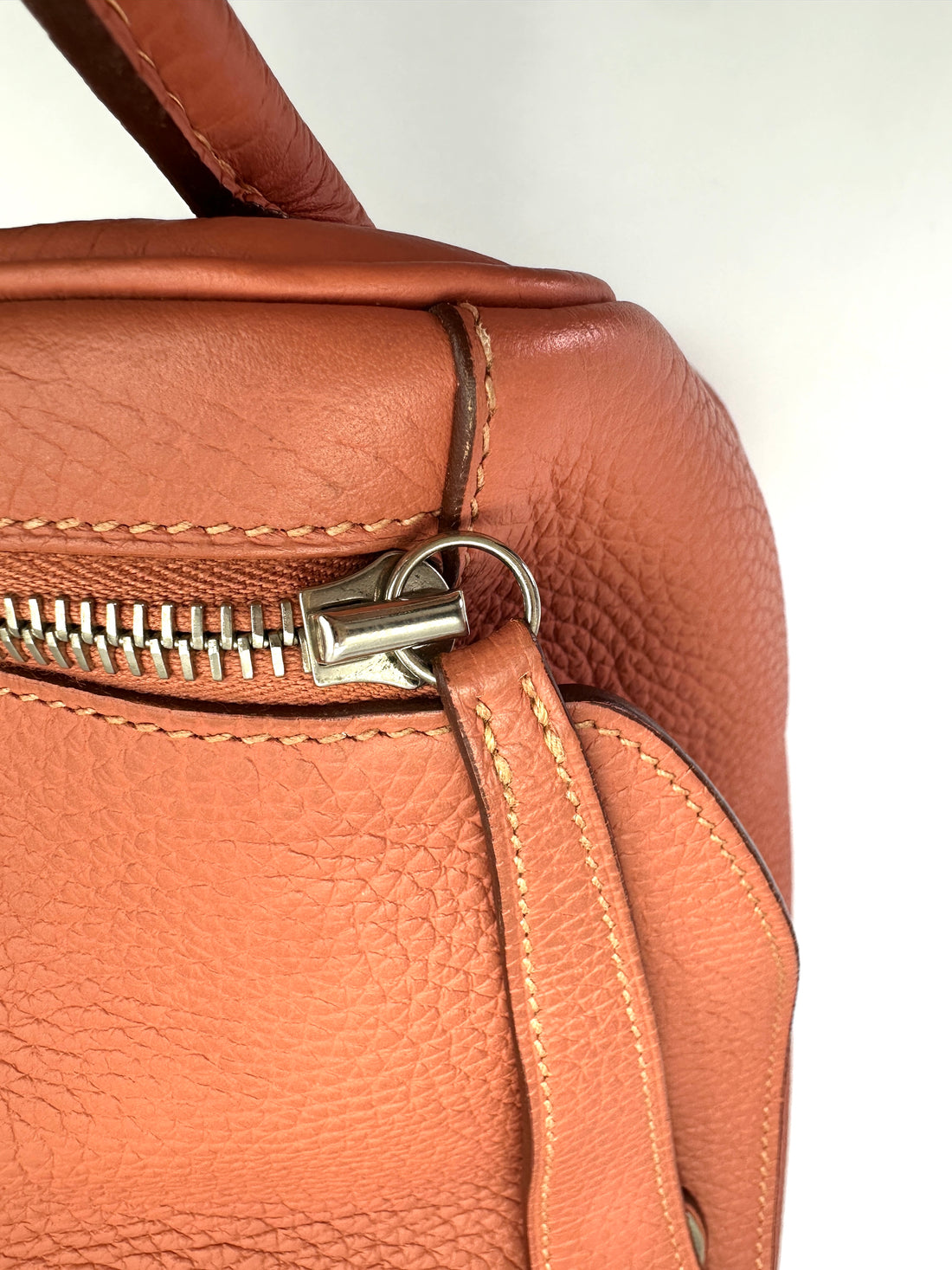 Hermes Lindy34 Orange Leather Handle Bag HR141