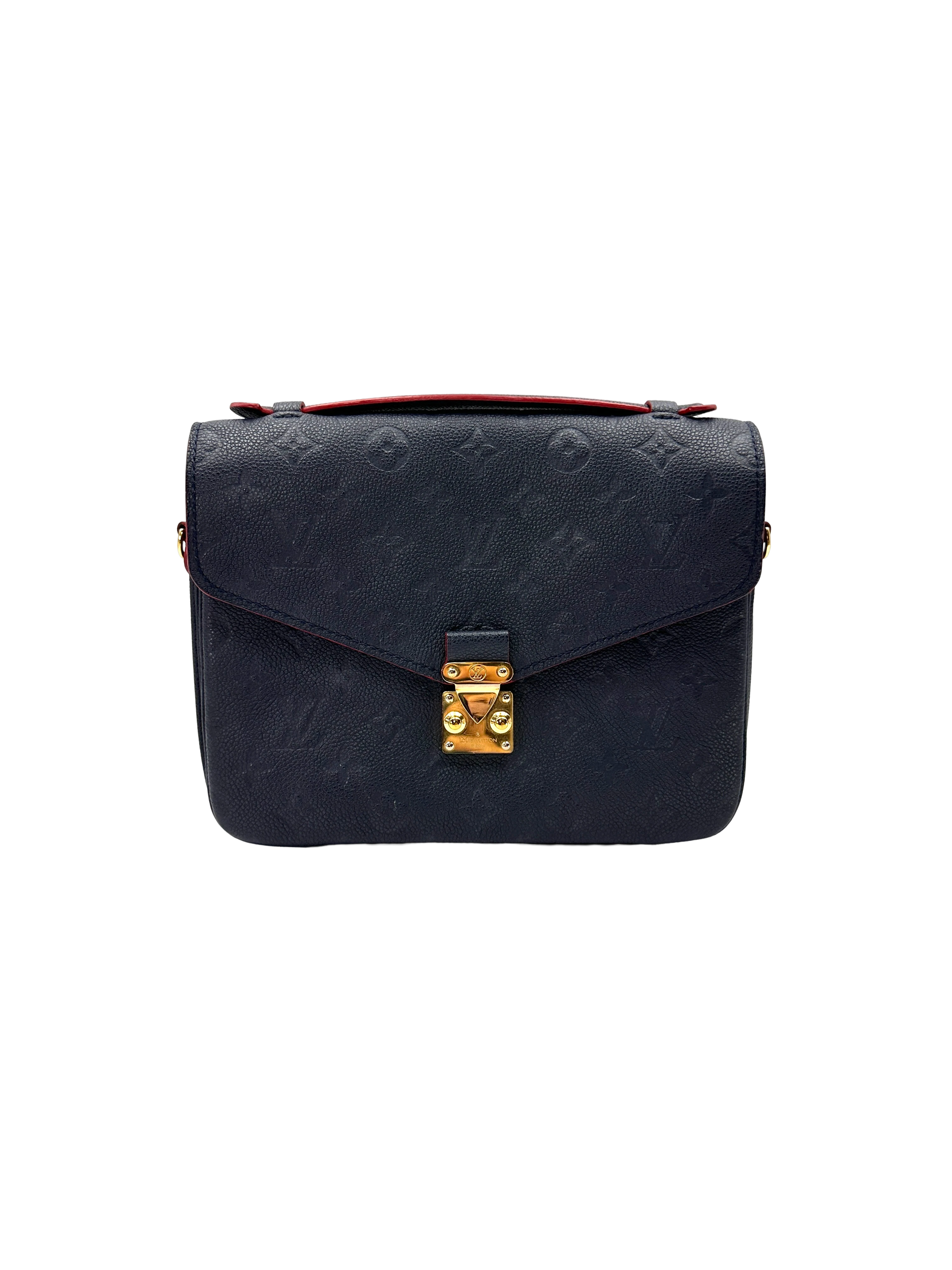 Louis Vuitton Navy Monogram Empreinte Leather Pochette Metis LV3208