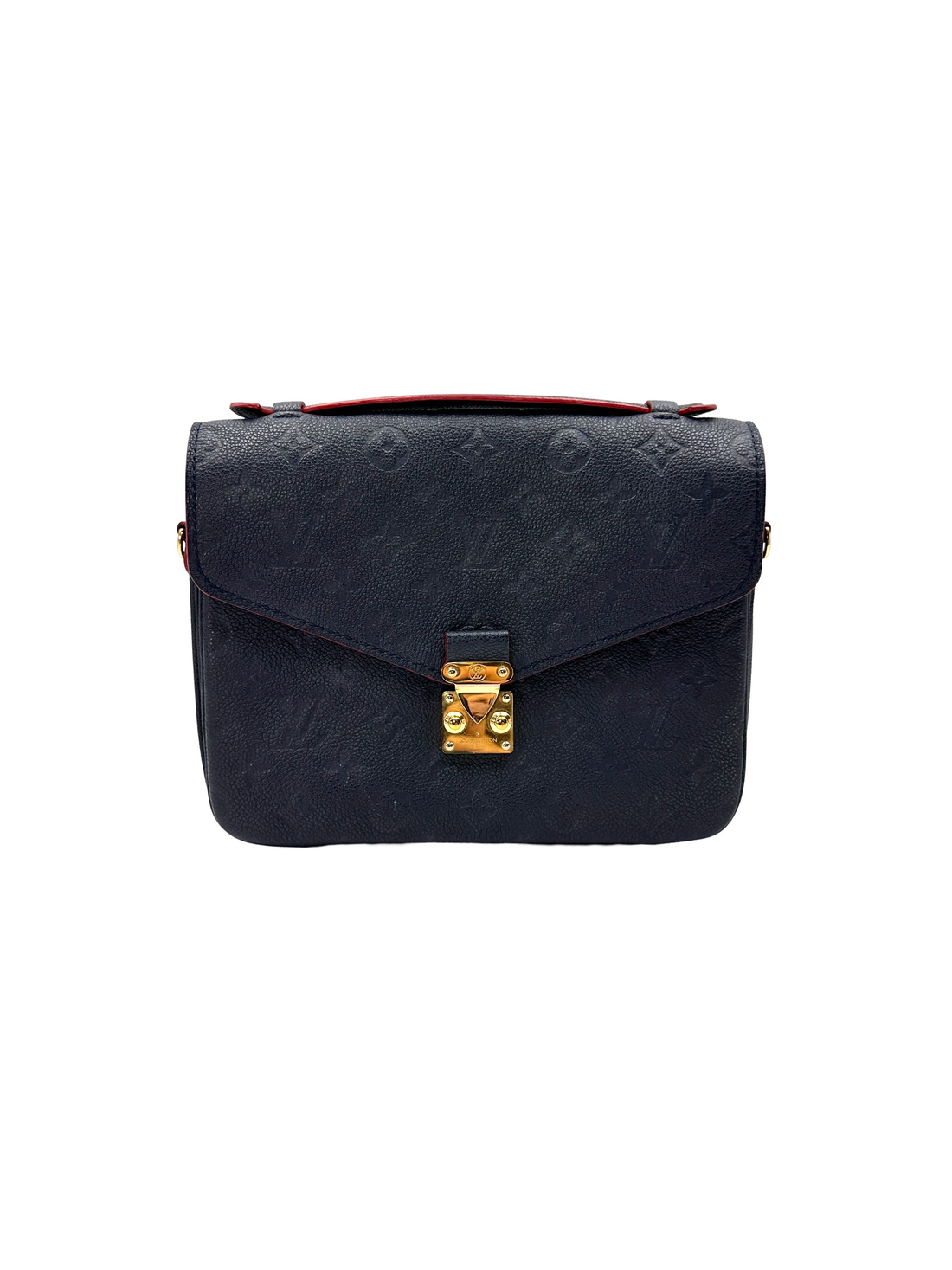Louis Vuitton Navy Monogram Empreinte Leather Pochette Metis LV3208
