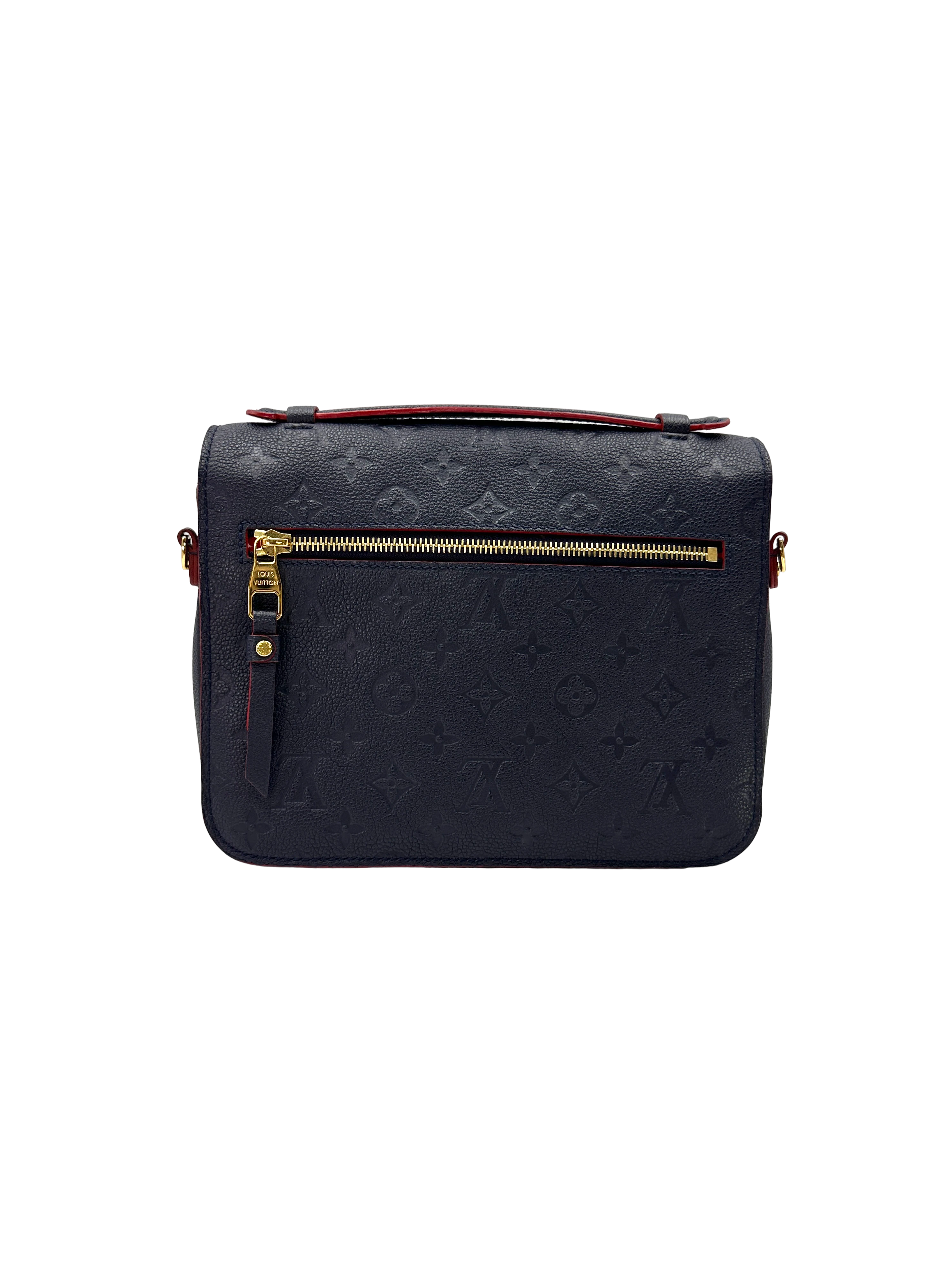 Louis Vuitton Navy Monogram Empreinte Leather Pochette Metis LV3208