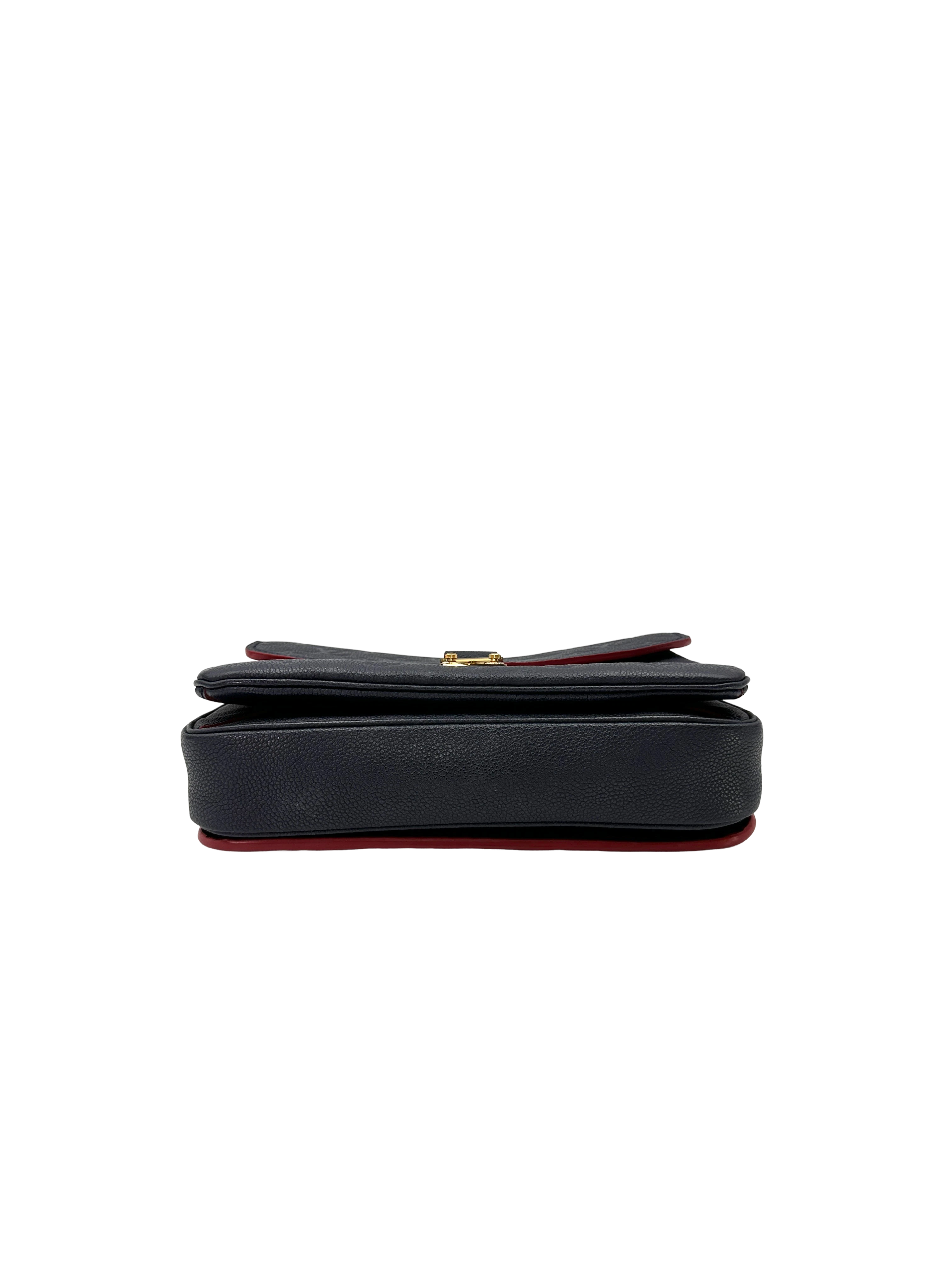 Louis Vuitton Navy Monogram Empreinte Leather Pochette Metis LV3208