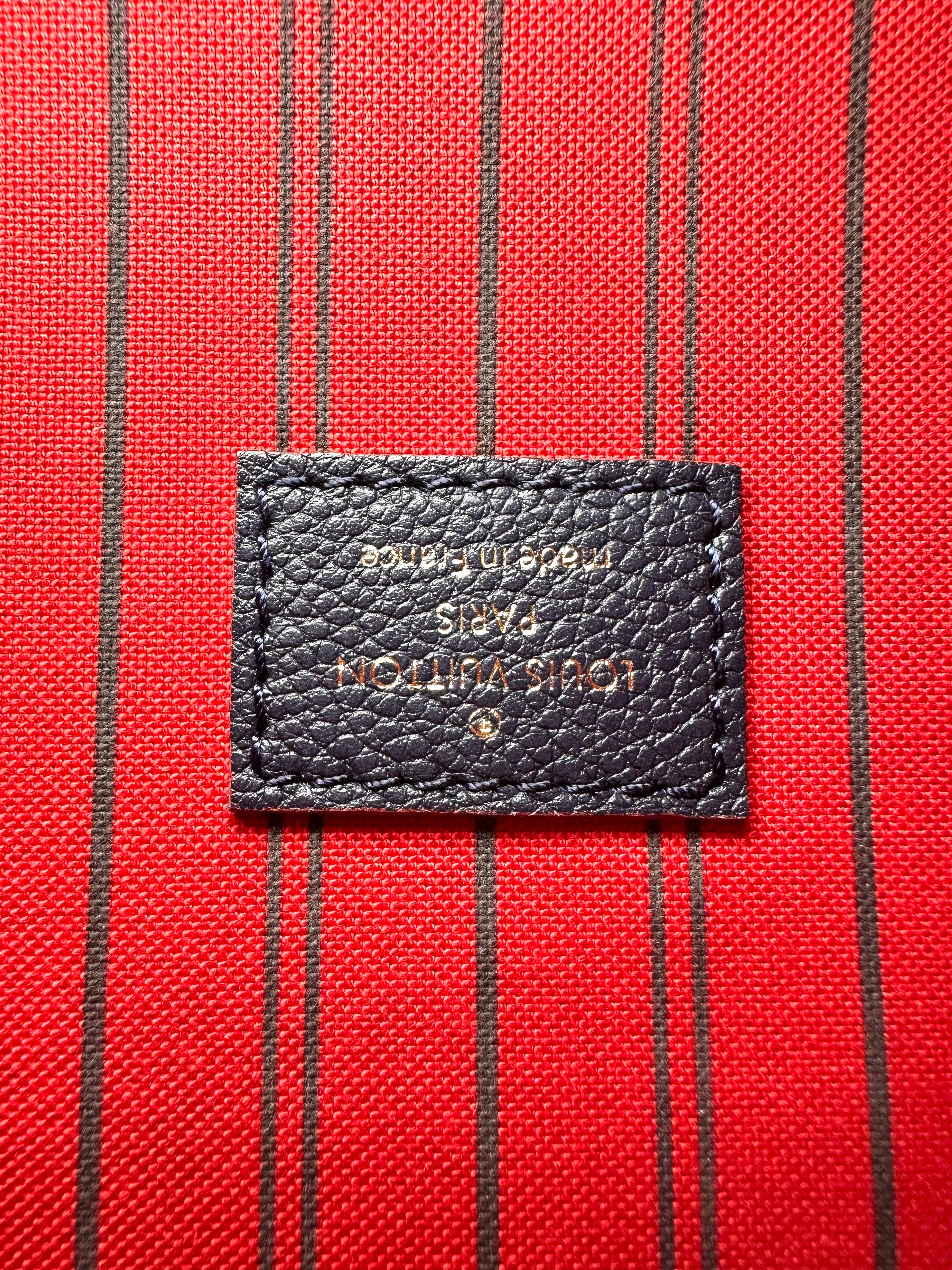Louis Vuitton Navy Monogram Empreinte Leather Pochette Metis LV3208