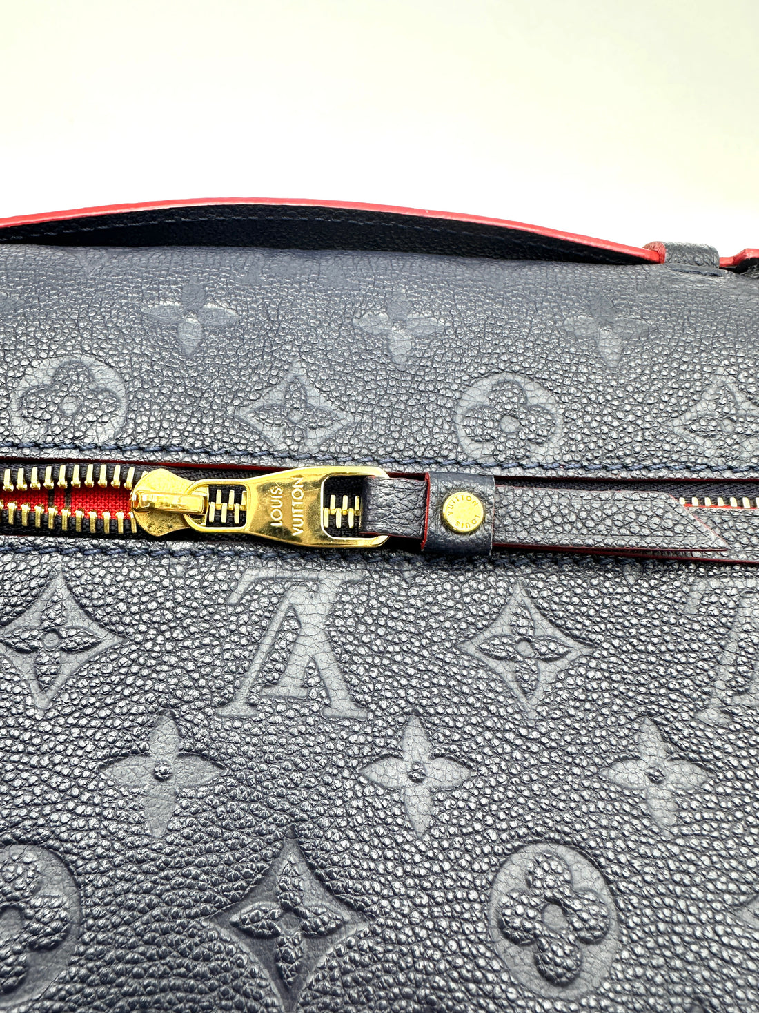 Louis Vuitton Navy Monogram Empreinte Leather Pochette Metis LV3208