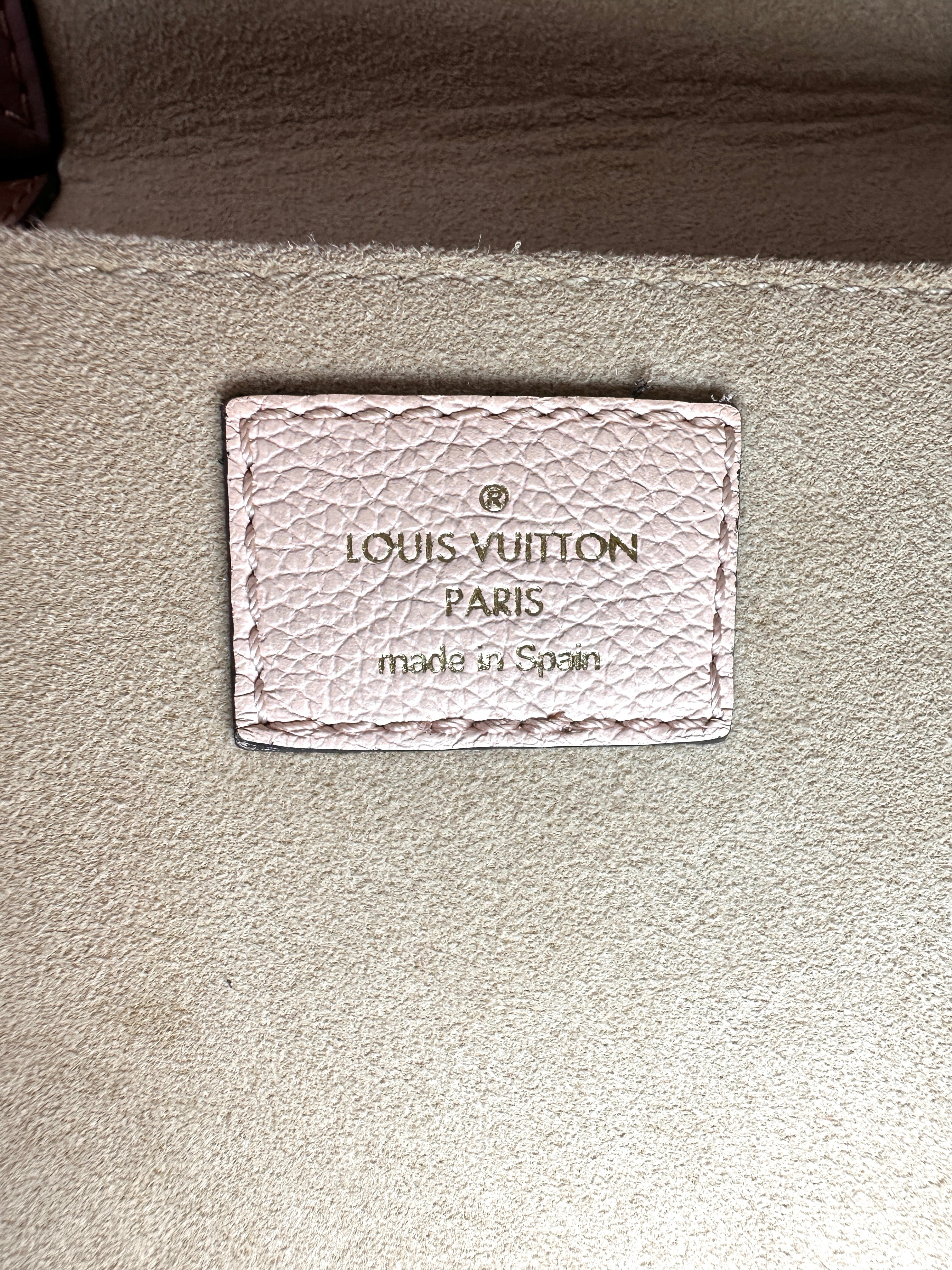 Louis Vuitton Beaumarchais Damier Ebene & Beige Leather Handle Bag LV3209
