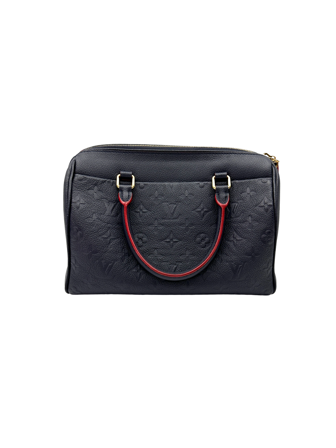 Louis Vuitton Speedy25 Navy Monogram Empreinte Leather Handle Bag LV3215