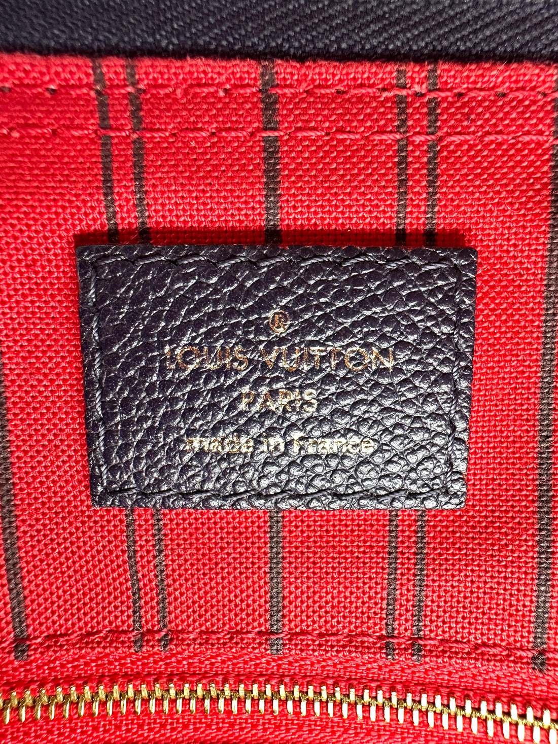 Louis Vuitton Speedy25 Navy Monogram Empreinte Leather Handle Bag LV3215