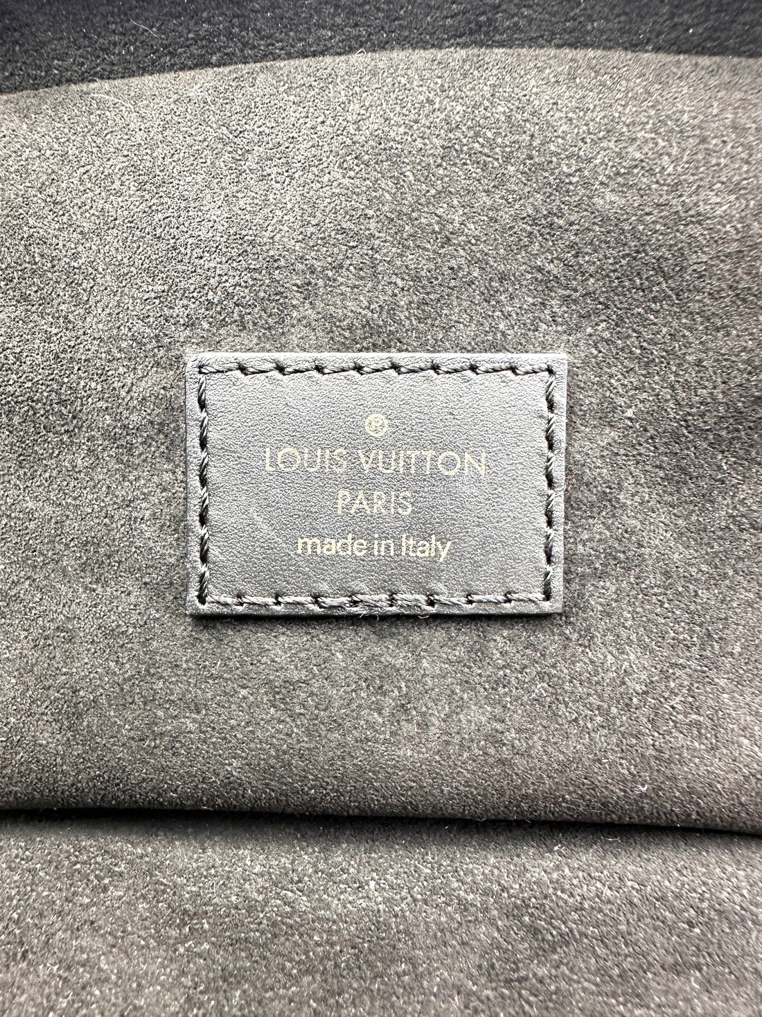 Louis Vuitton Vanity PM Black Monogram Empreinte Leather Handle Bag LV3207