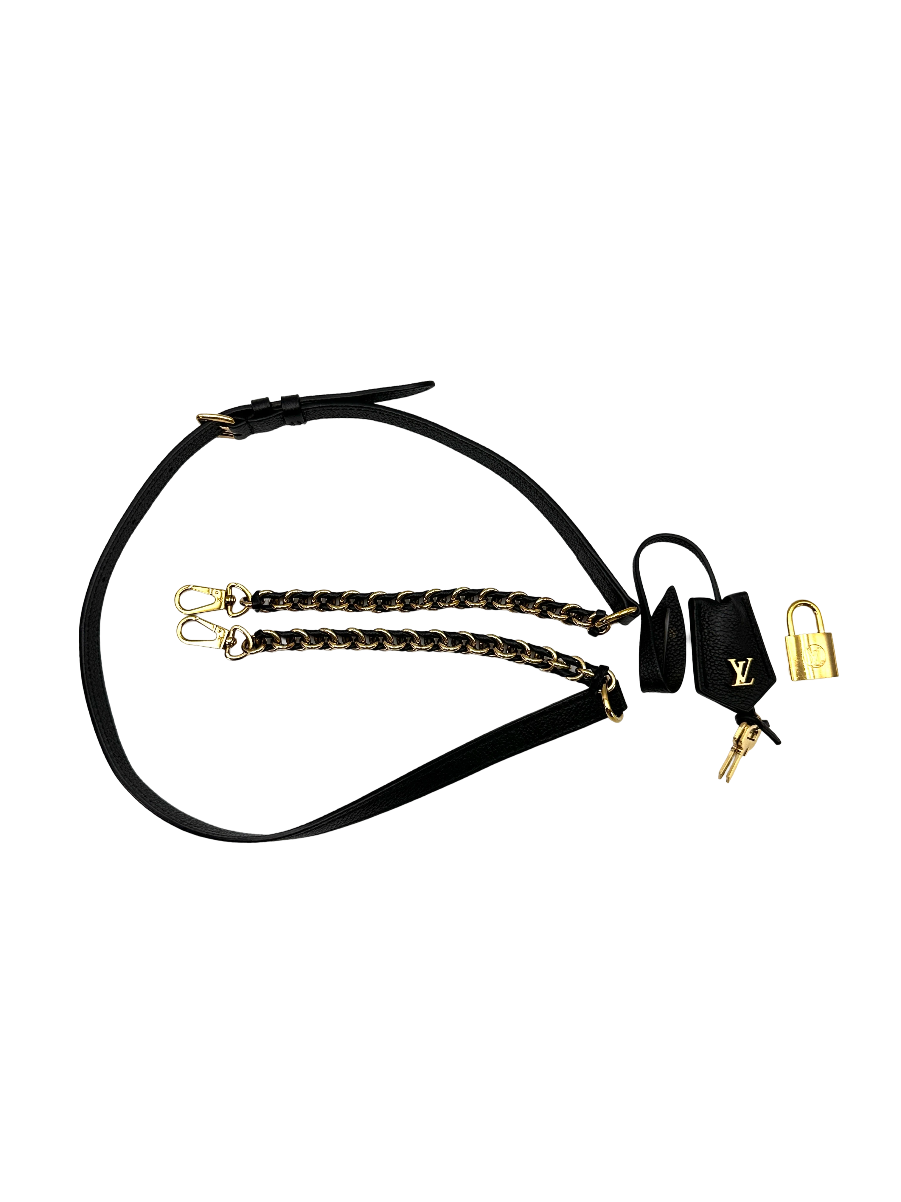 Louis Vuitton Vanity PM Black Monogram Empreinte Leather Handle Bag LV3207