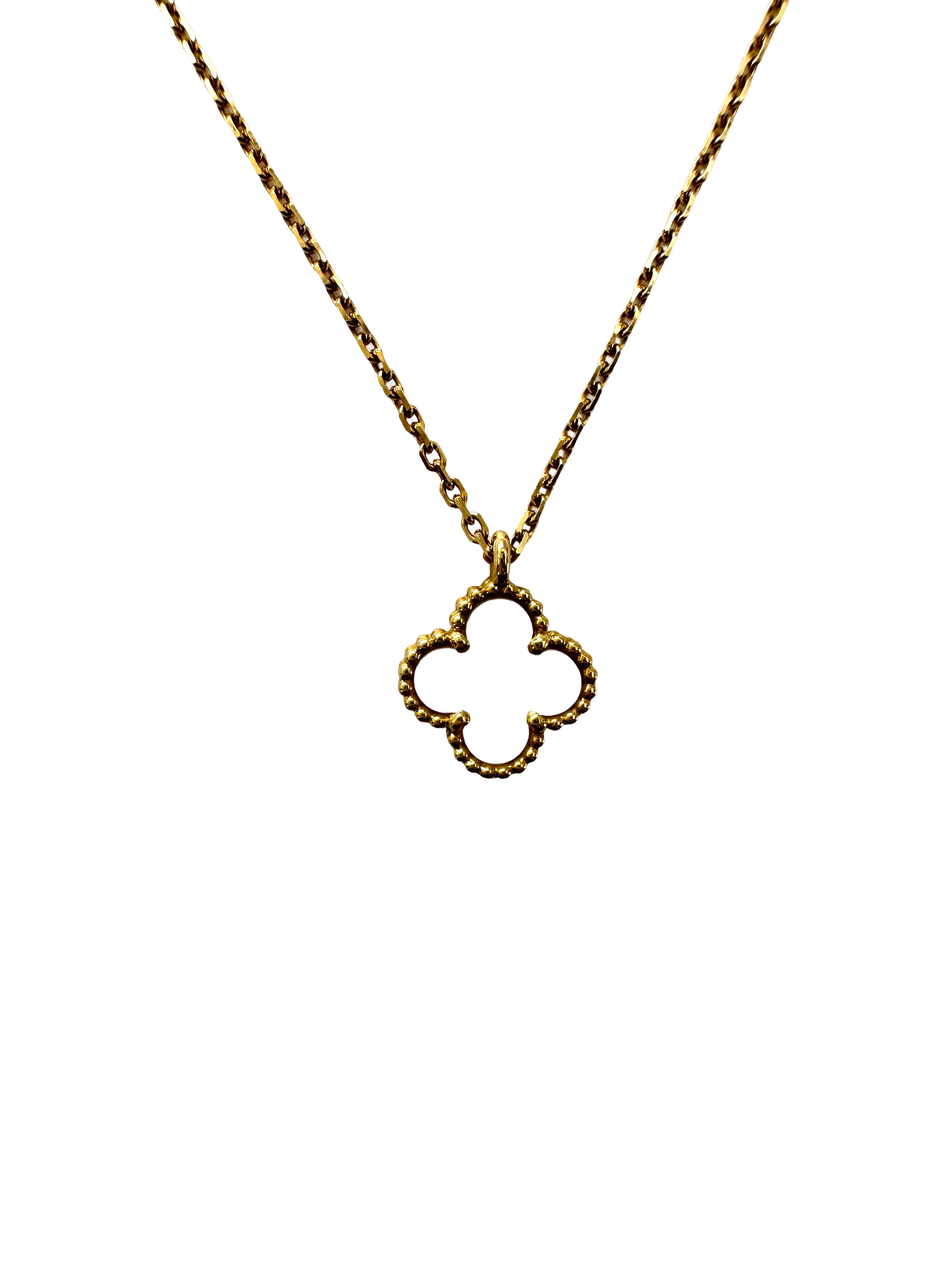 Van Cleef & Arpels White Alhambra Pendant Necklace VC10
