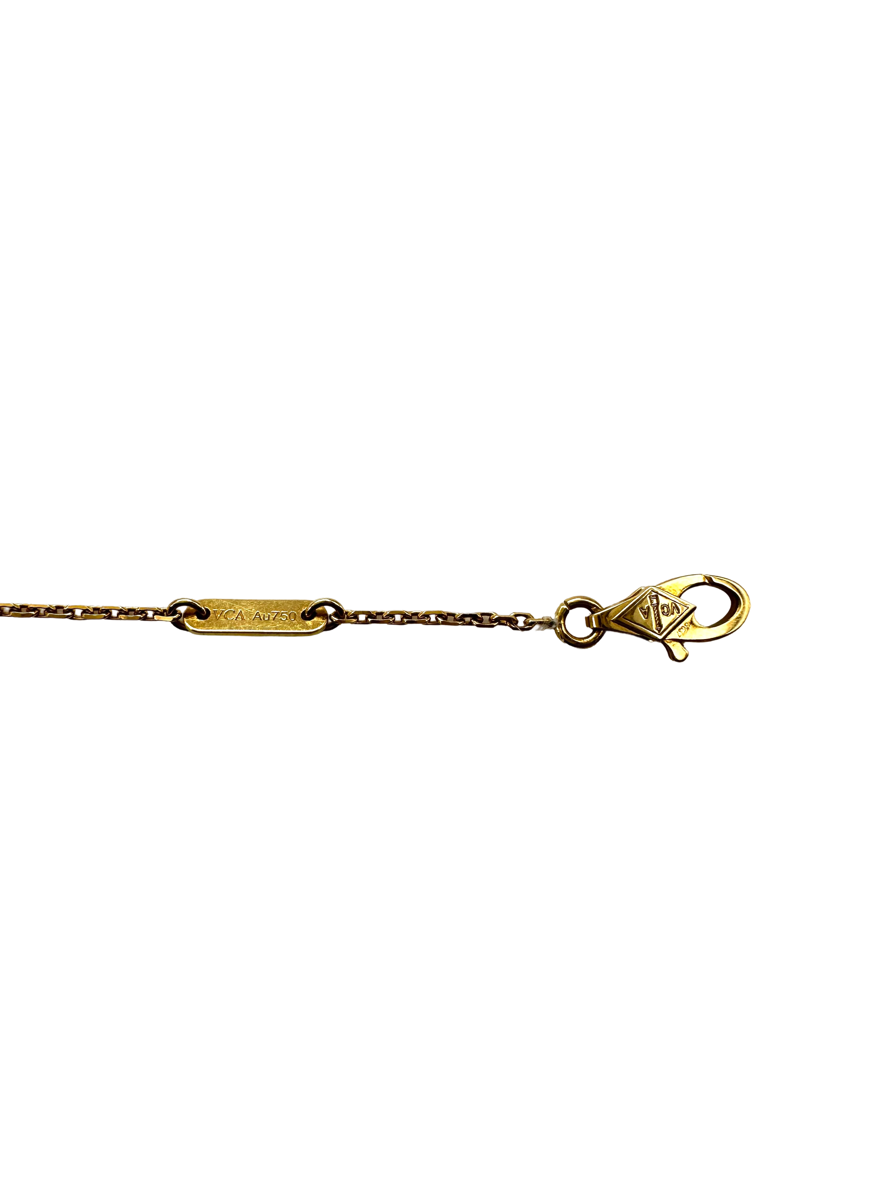 Van Cleef & Arpels White Alhambra Pendant Necklace VC10