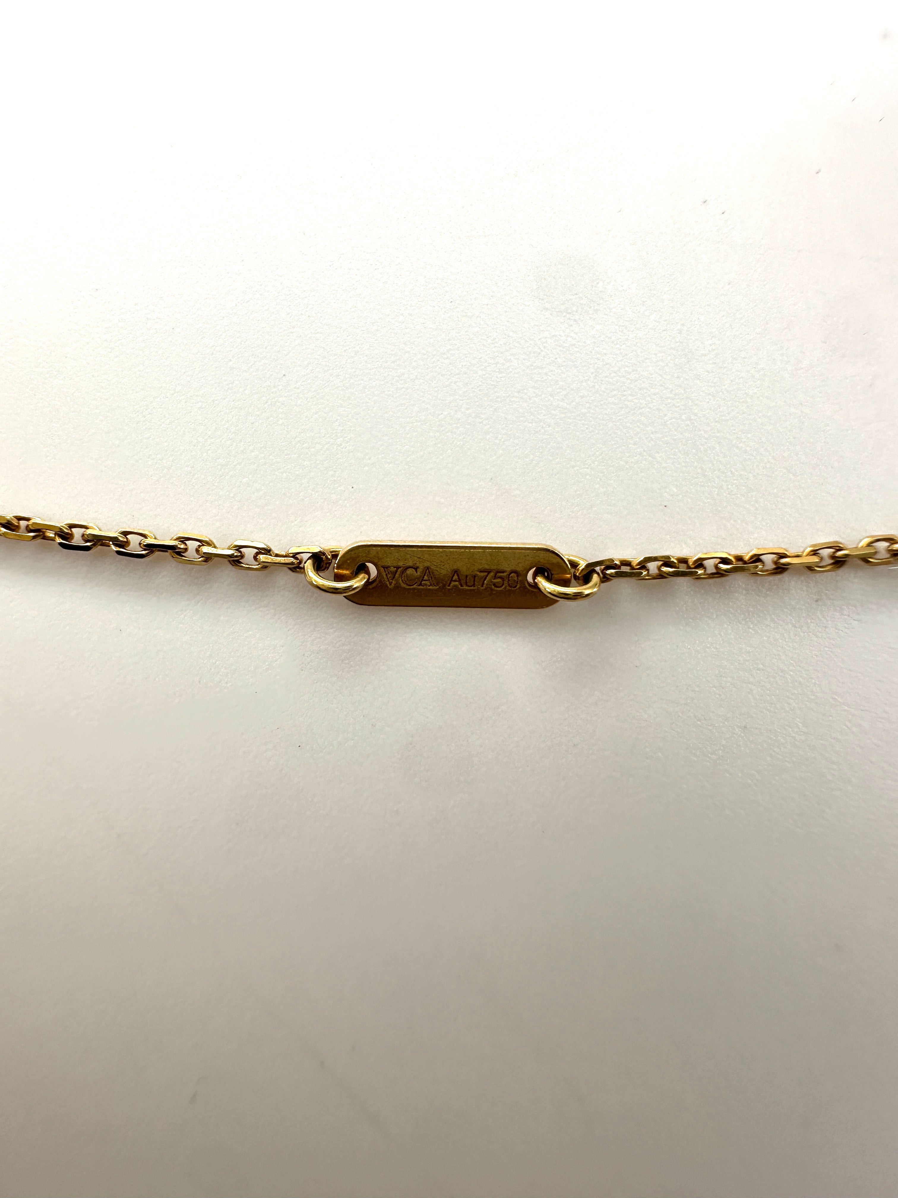 Van Cleef & Arpels White Alhambra Pendant Necklace VC10