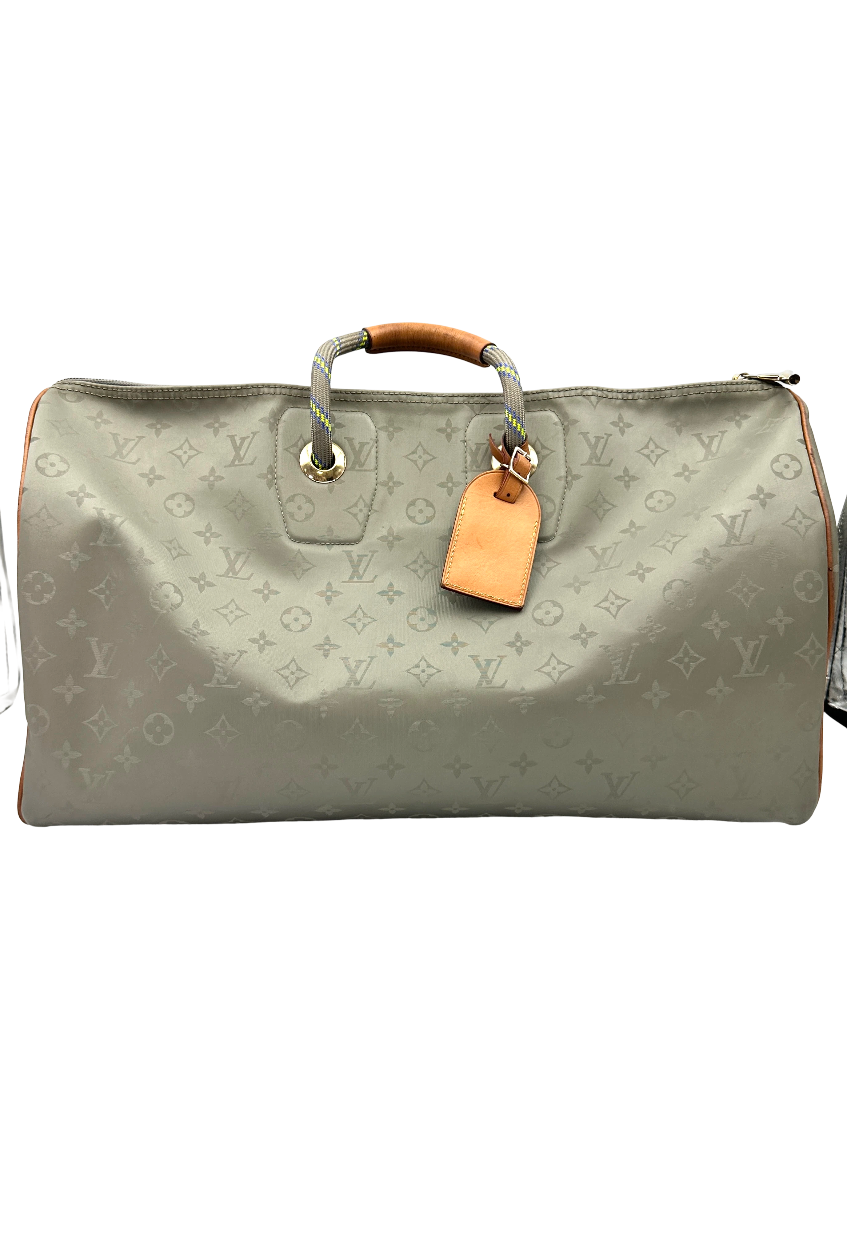 Louis Vuitton Keepall50 Monogram Titanium Handle Bag LV3216