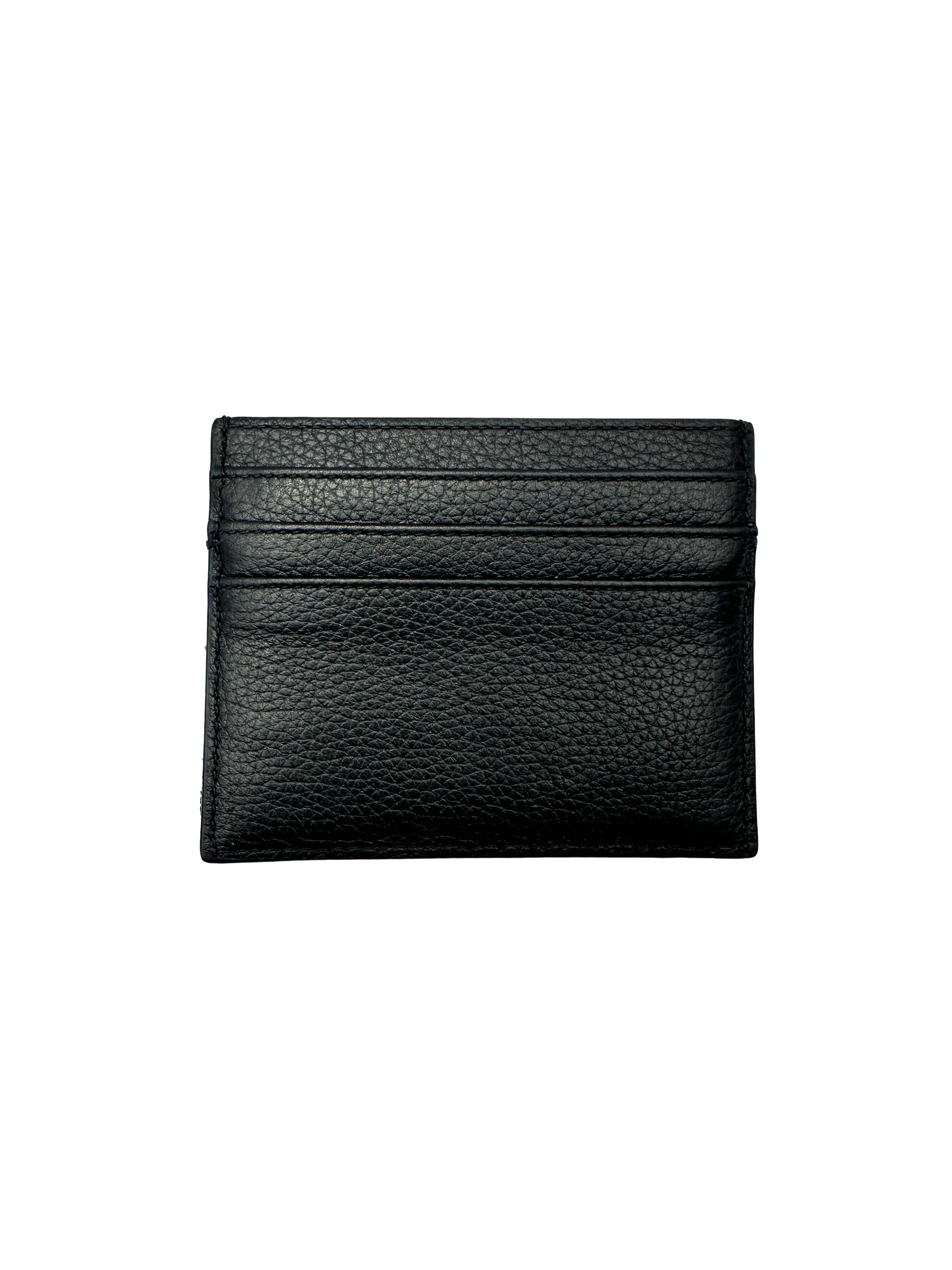 Christian Dior Oblique Navy Jacquard Card Holder DOA01