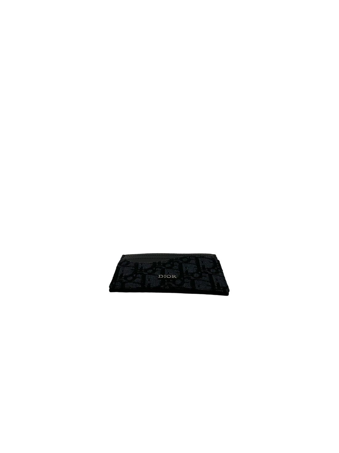 Christian Dior Oblique Navy Jacquard Card Holder DOA01