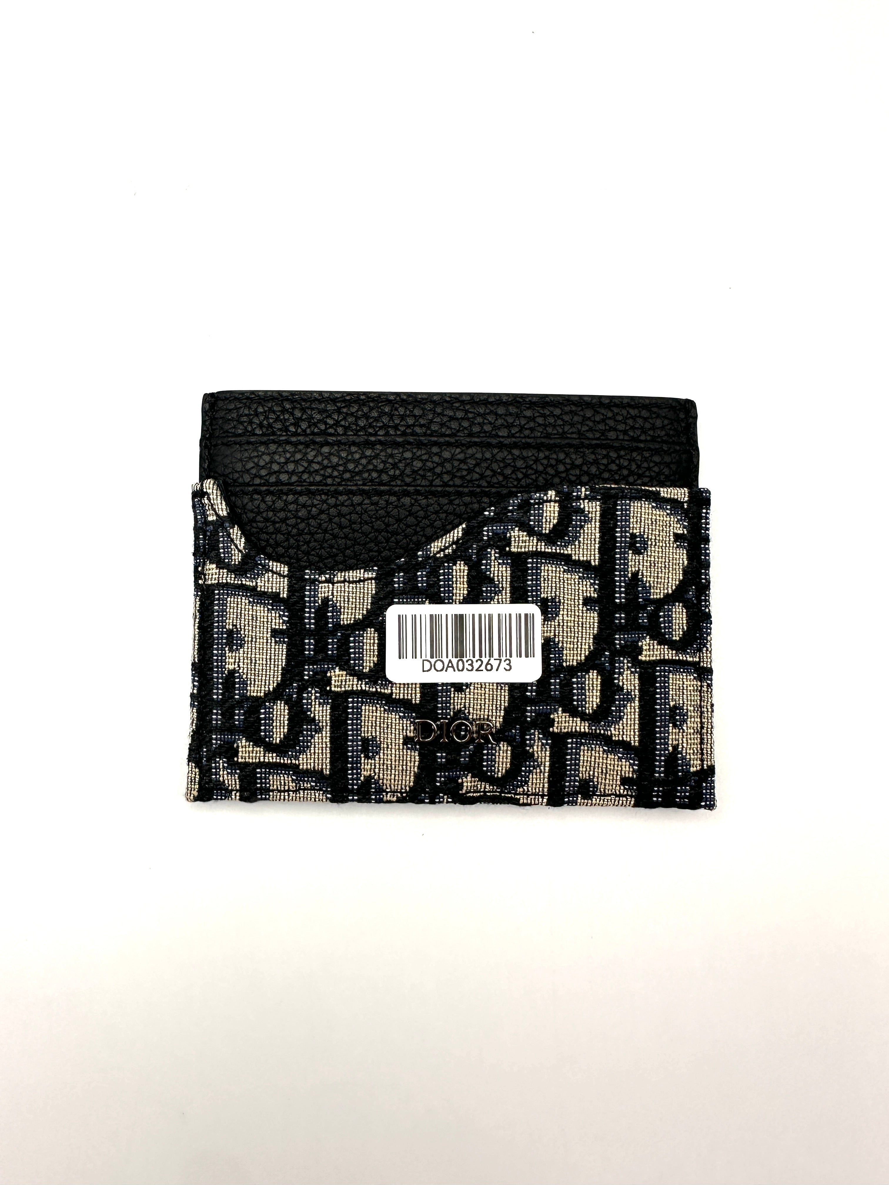 Christian Dior Oblique Jacquard Card Holder DOA03