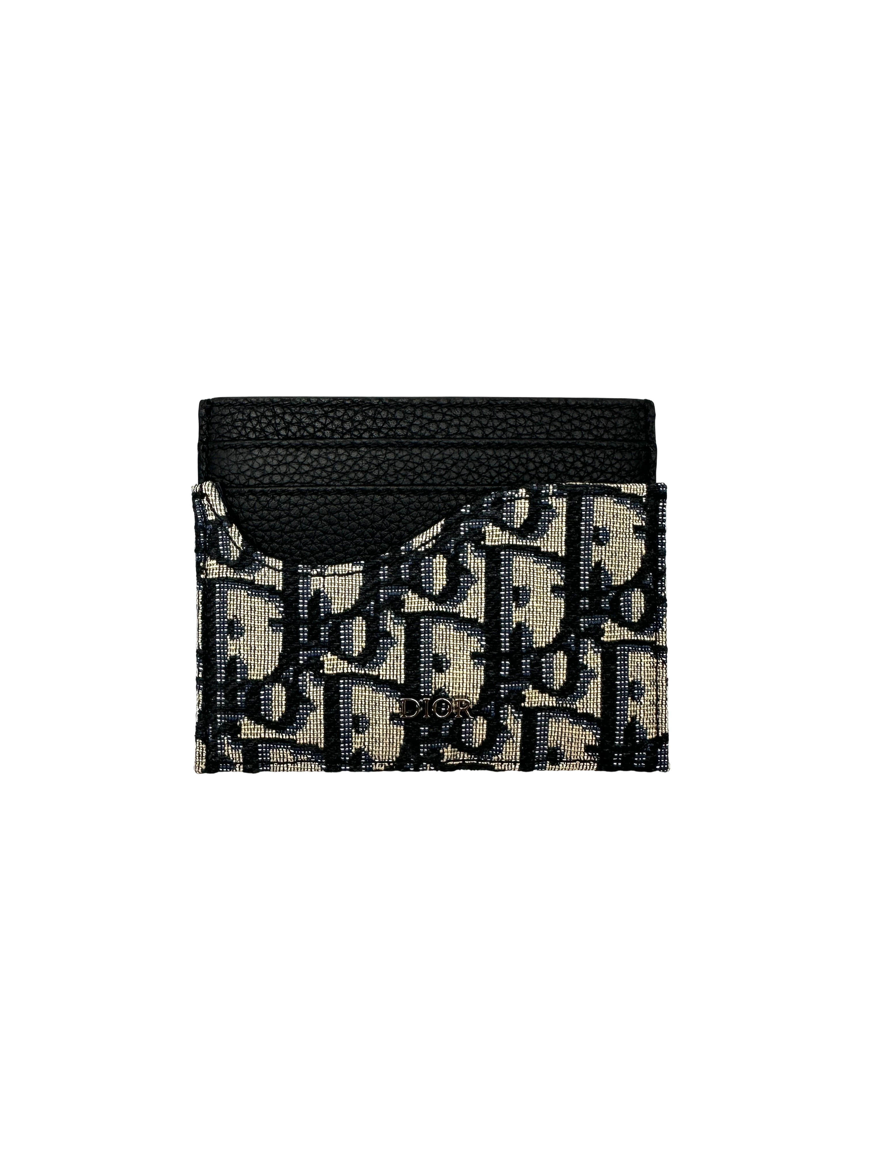 Christian Dior Oblique Jacquard Card Holder DOA03