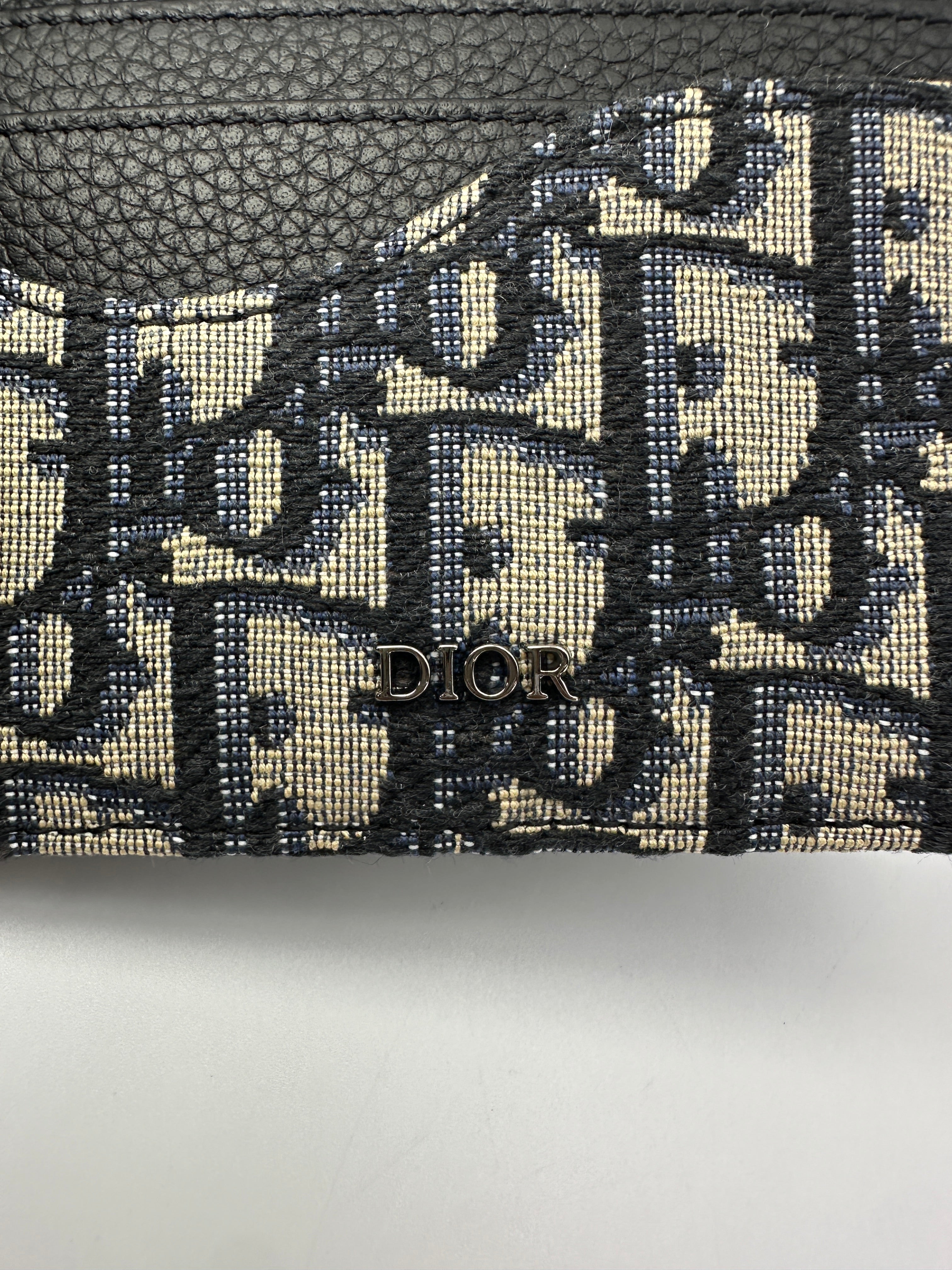 Christian Dior Oblique Jacquard Card Holder DOA03