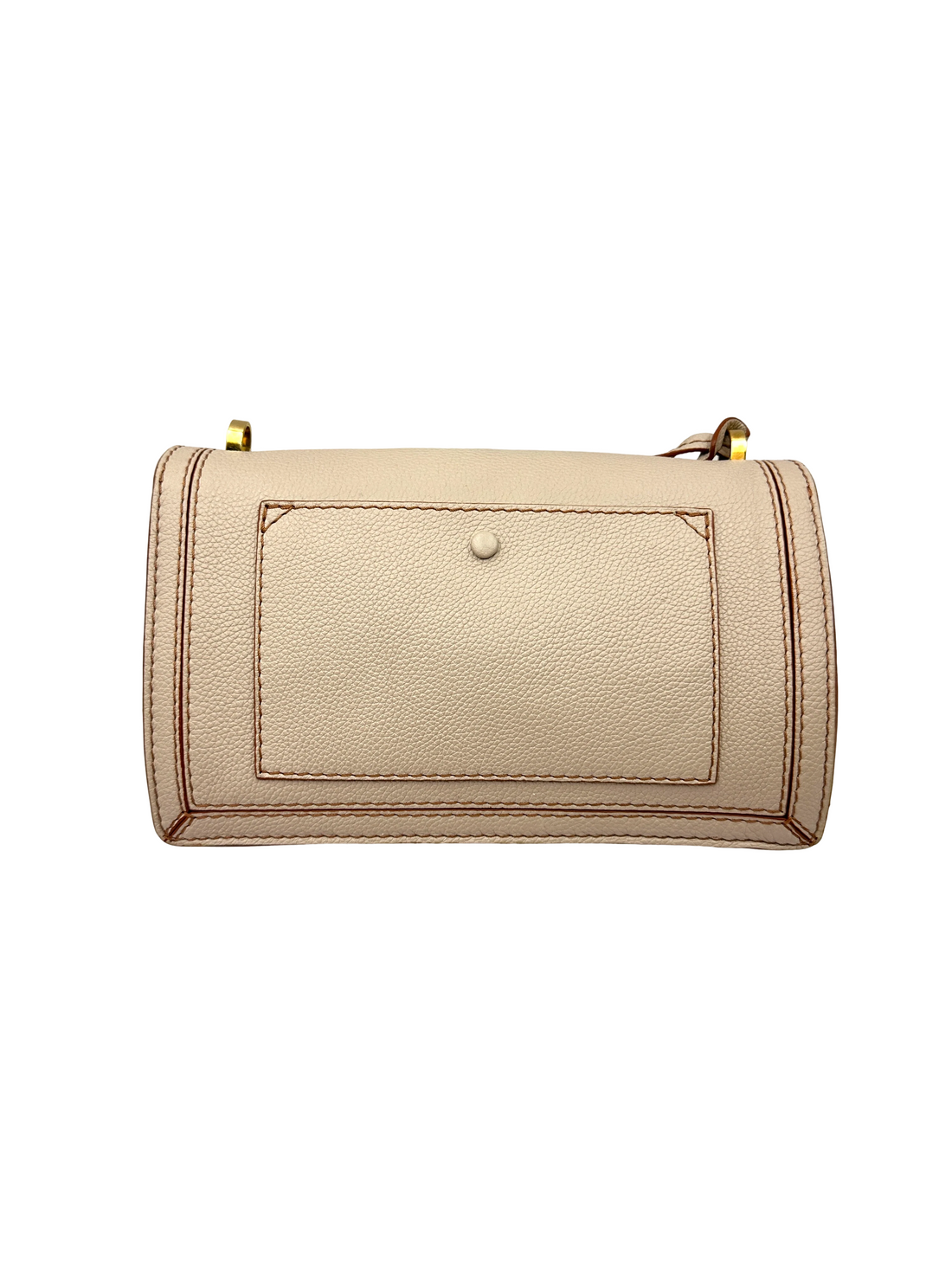 Loewe Barcelona Beige Leather Flap Bag LW93