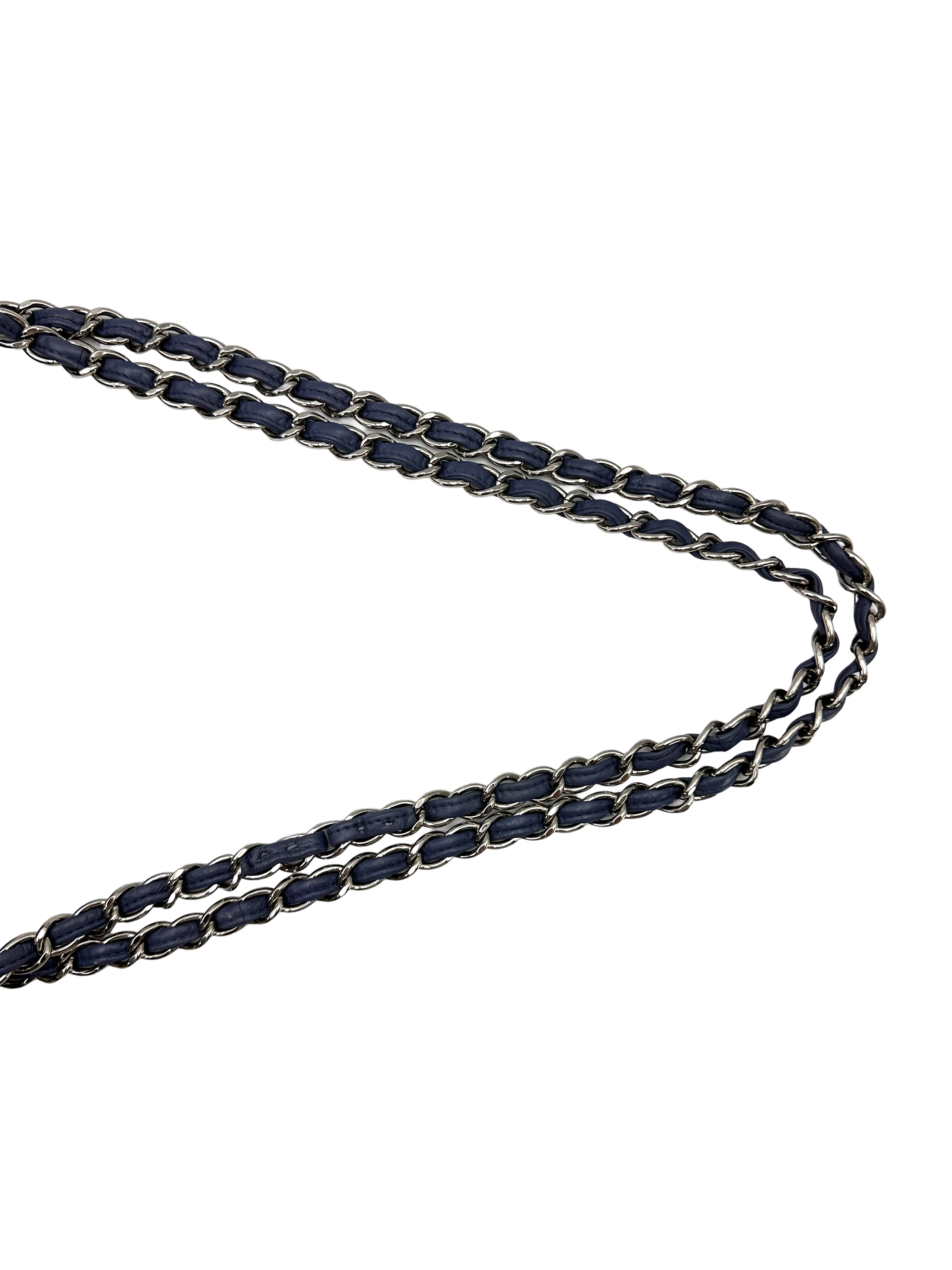 Chanel Classic Flap Light Blue Quilted Lambskin Jumbo Shoulder Bag With Silver Hardware(16***86)  CC2443