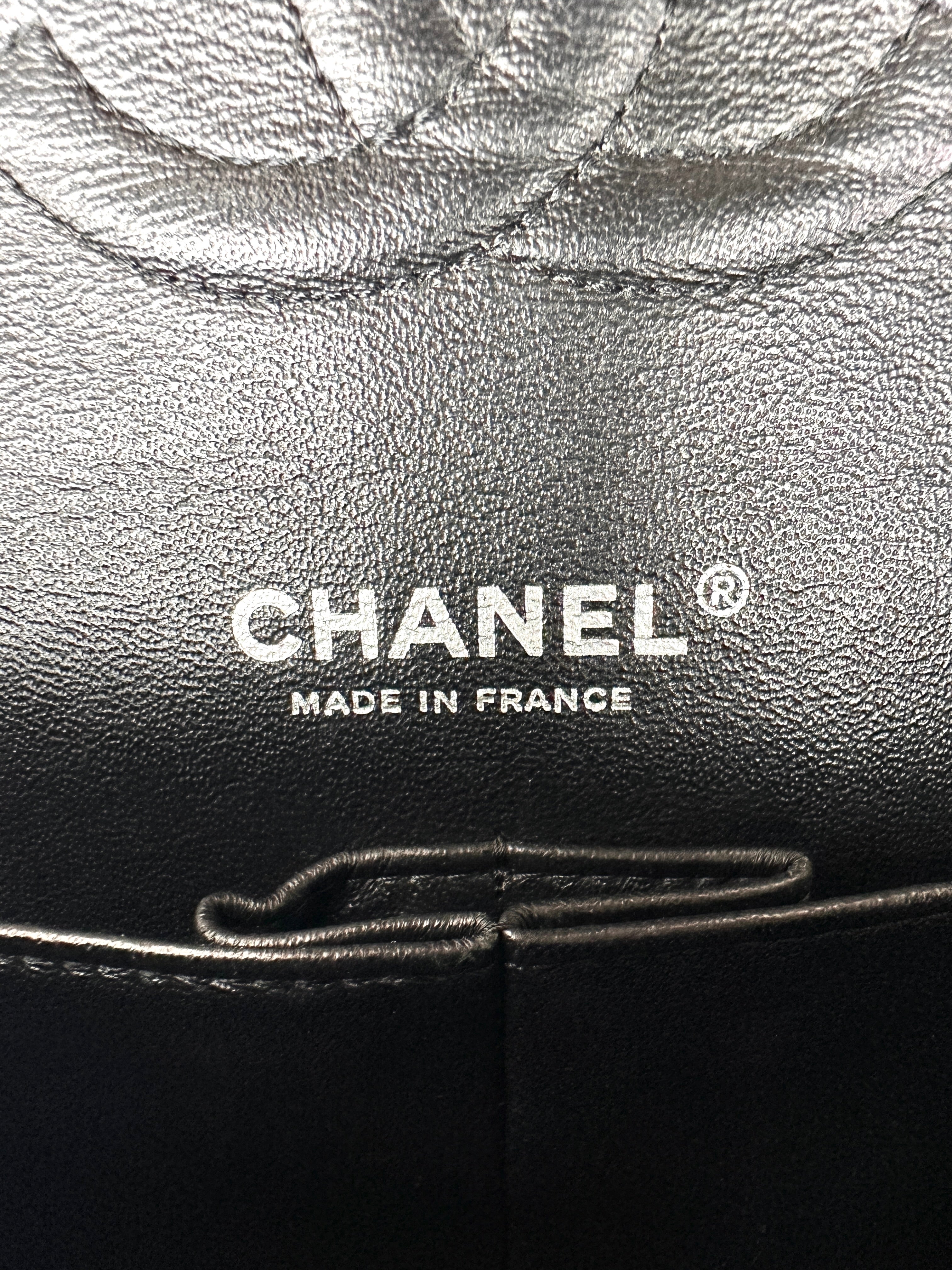 Chanel Classic Double So Black Chevron Quilted Leather Medium Size Shoulder Bag(21***56) CC2440