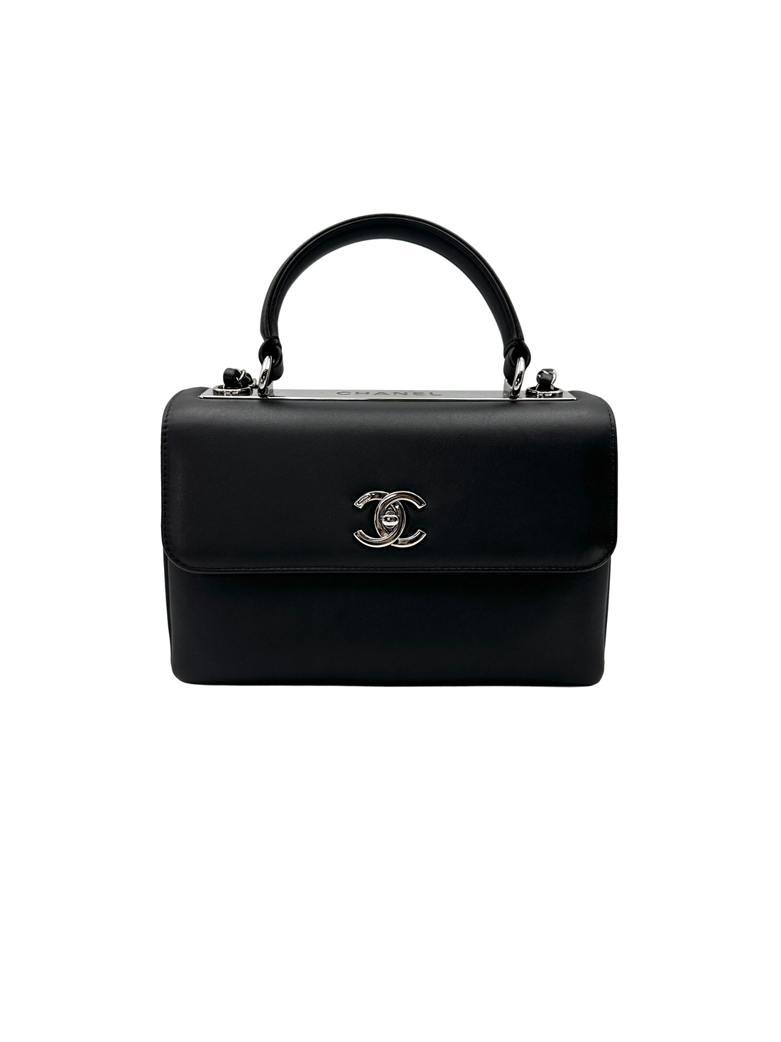 Chanel Trendy CC Black Leather Top Handle Bag(26***82) CC2441