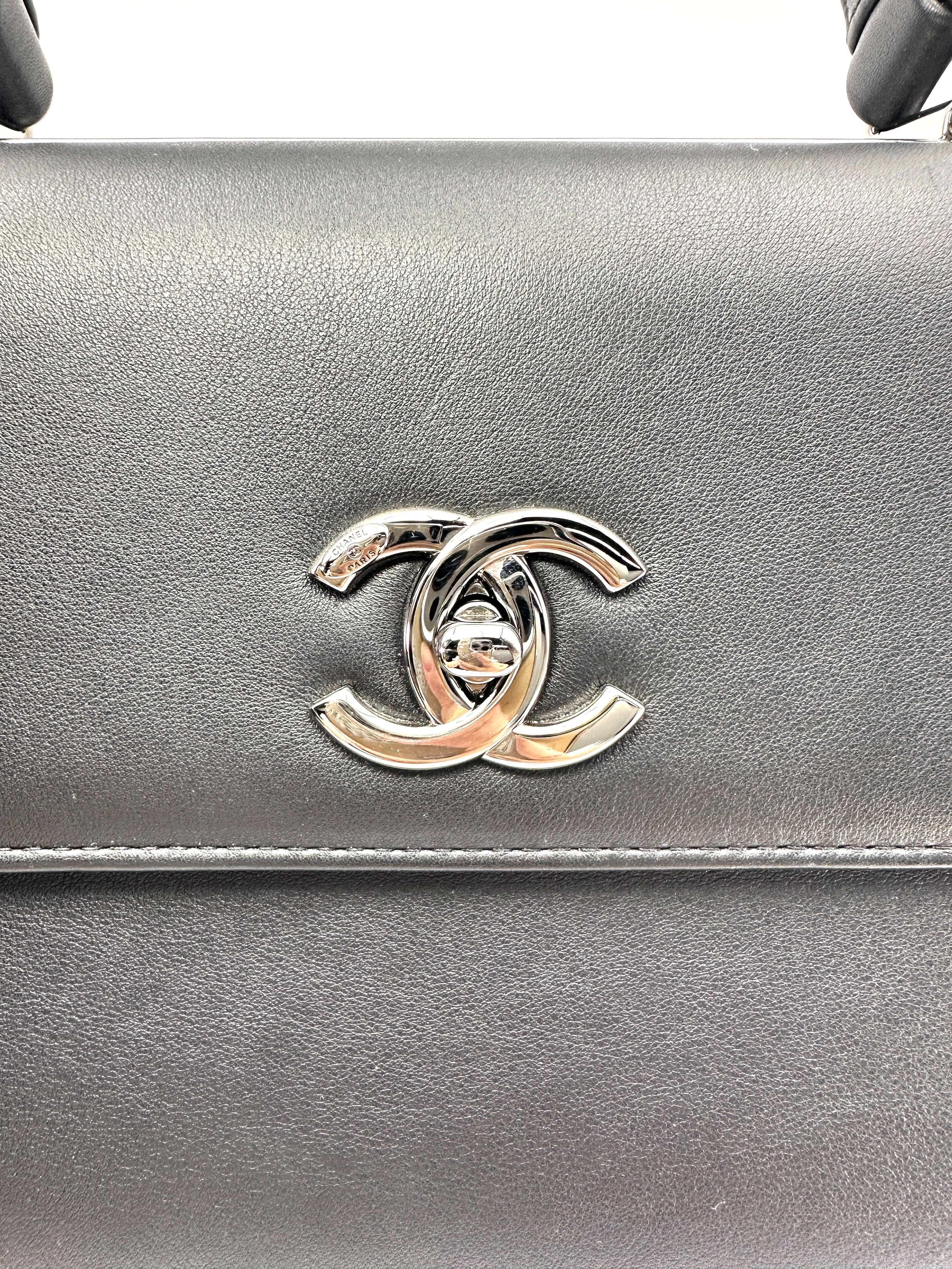 Chanel Trendy CC Black Leather Top Handle Bag(26***82) CC2441