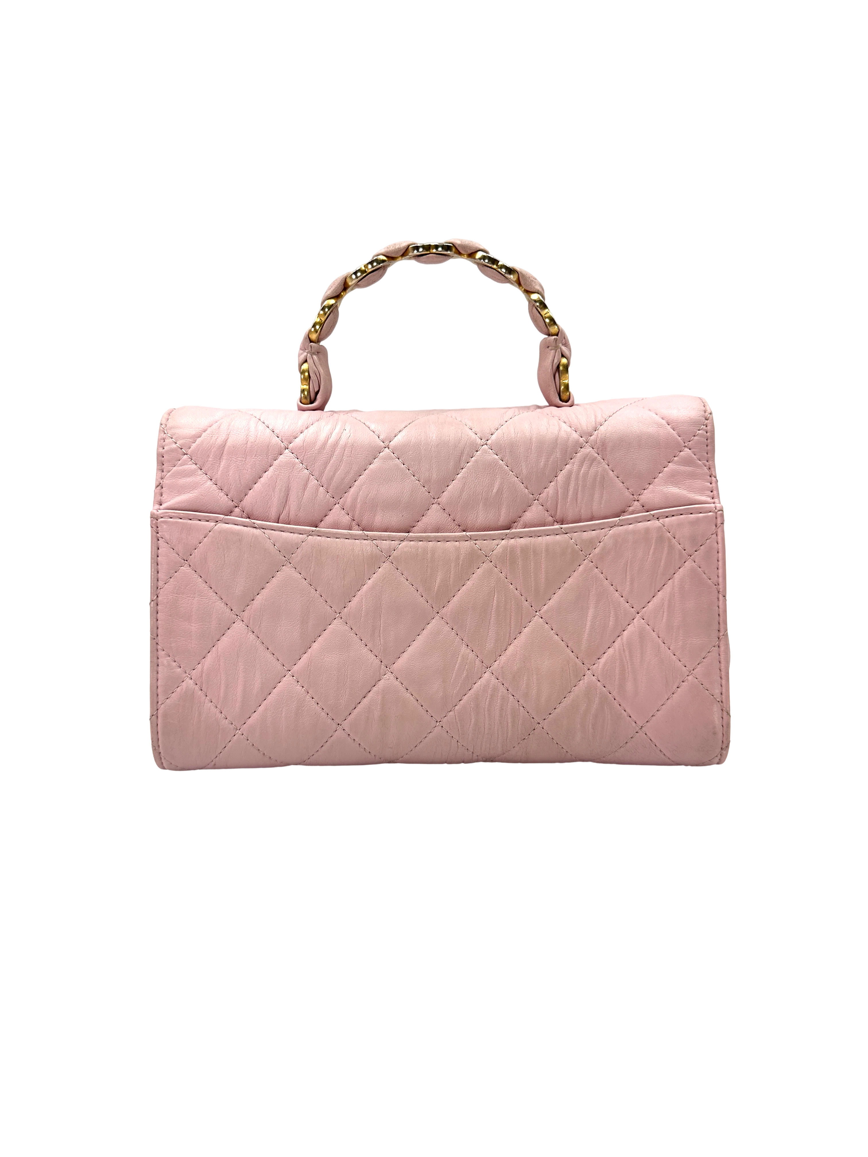 Chanel CoCo Handle Pink Quilted Lambskin Shoulder Bag(31***76) CC2444
