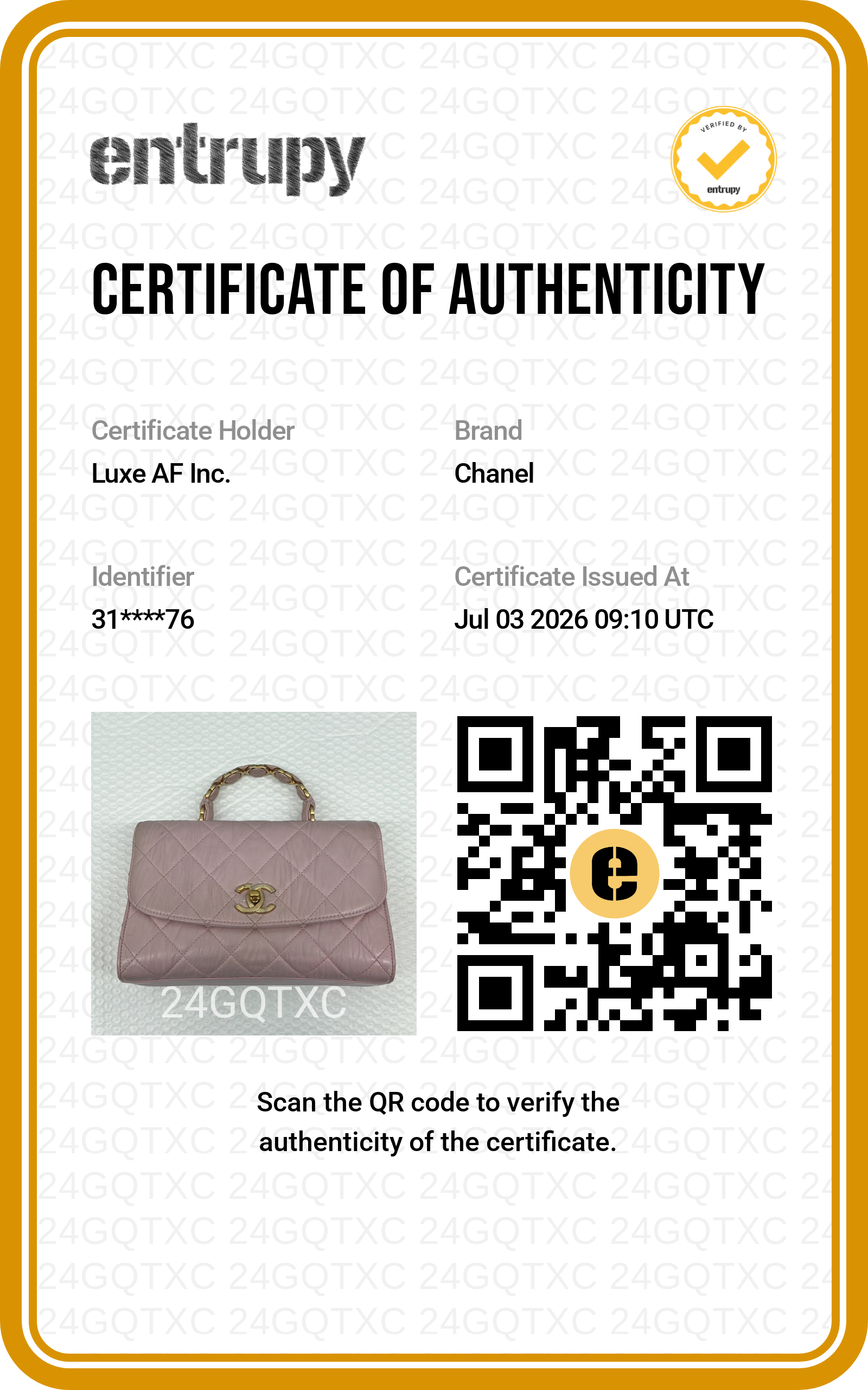 Chanel CoCo Handle Pink Quilted Lambskin Shoulder Bag(31***76) CC2444