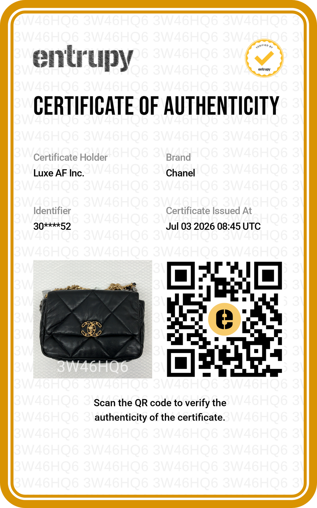 Chanel 19Bag Black Quilted Leather Small Size Flap Bag(30***52) CC2436