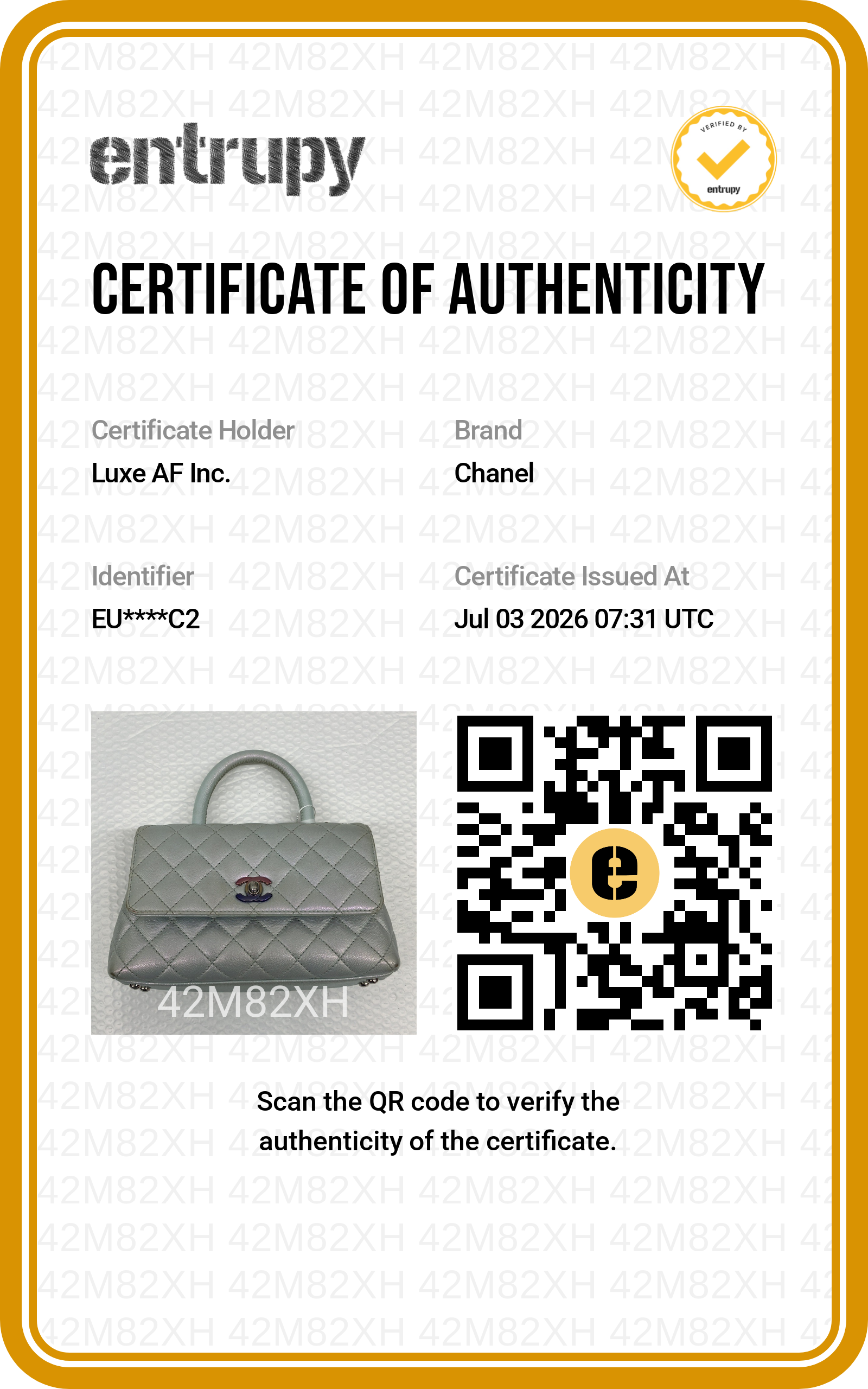 Chanel CoCo Handle Iridescent Quilted Leather Small Size Shoulder Bag(EU***C2) CC2548