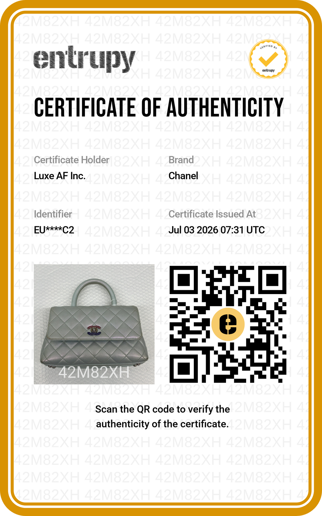 Chanel CoCo Handle Iridescent Quilted Leather Small Size Shoulder Bag(EU***C2) CC2548