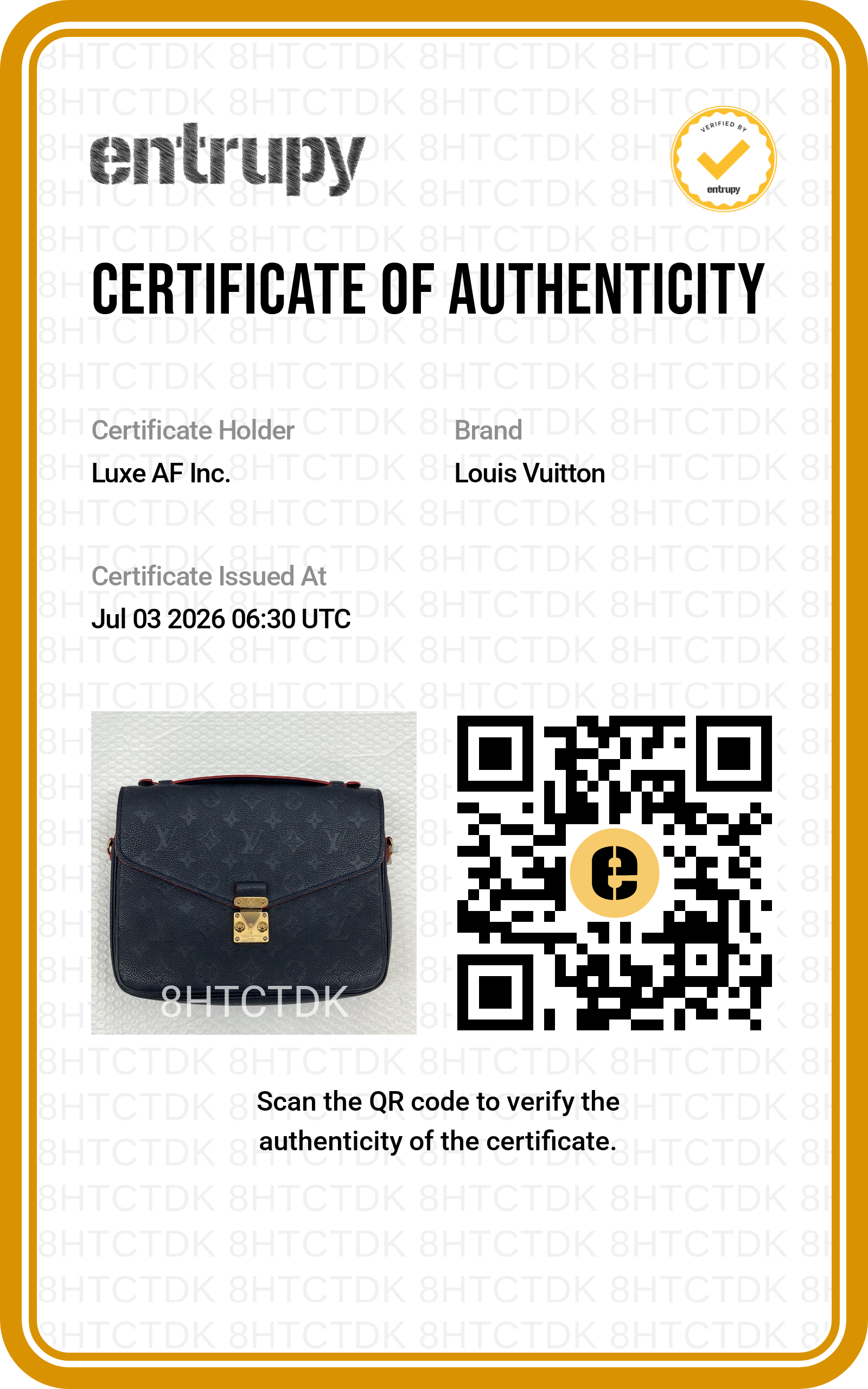 Louis Vuitton Navy Monogram Empreinte Leather Pochette Metis LV3208
