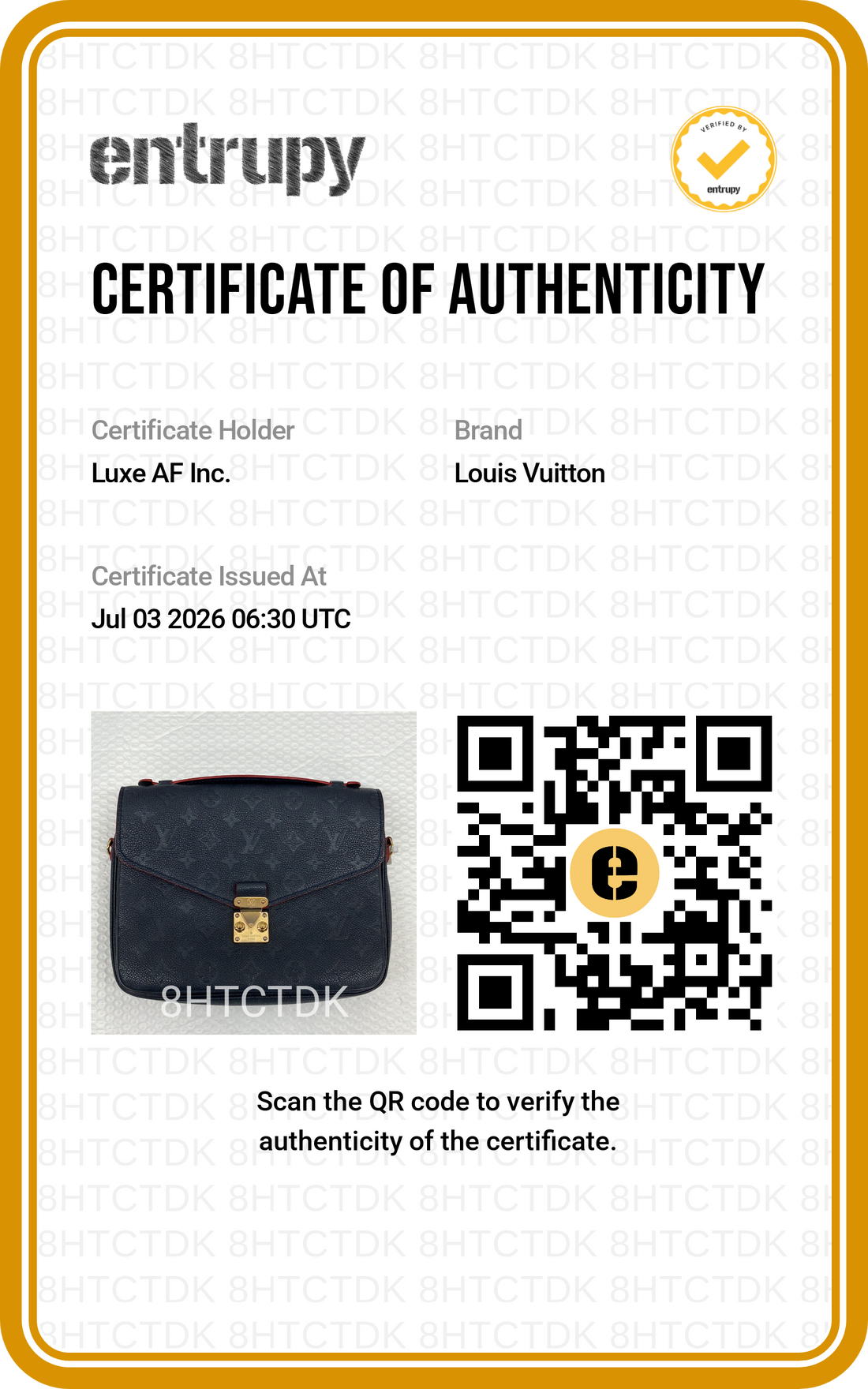 Louis Vuitton Navy Monogram Empreinte Leather Pochette Metis LV3208