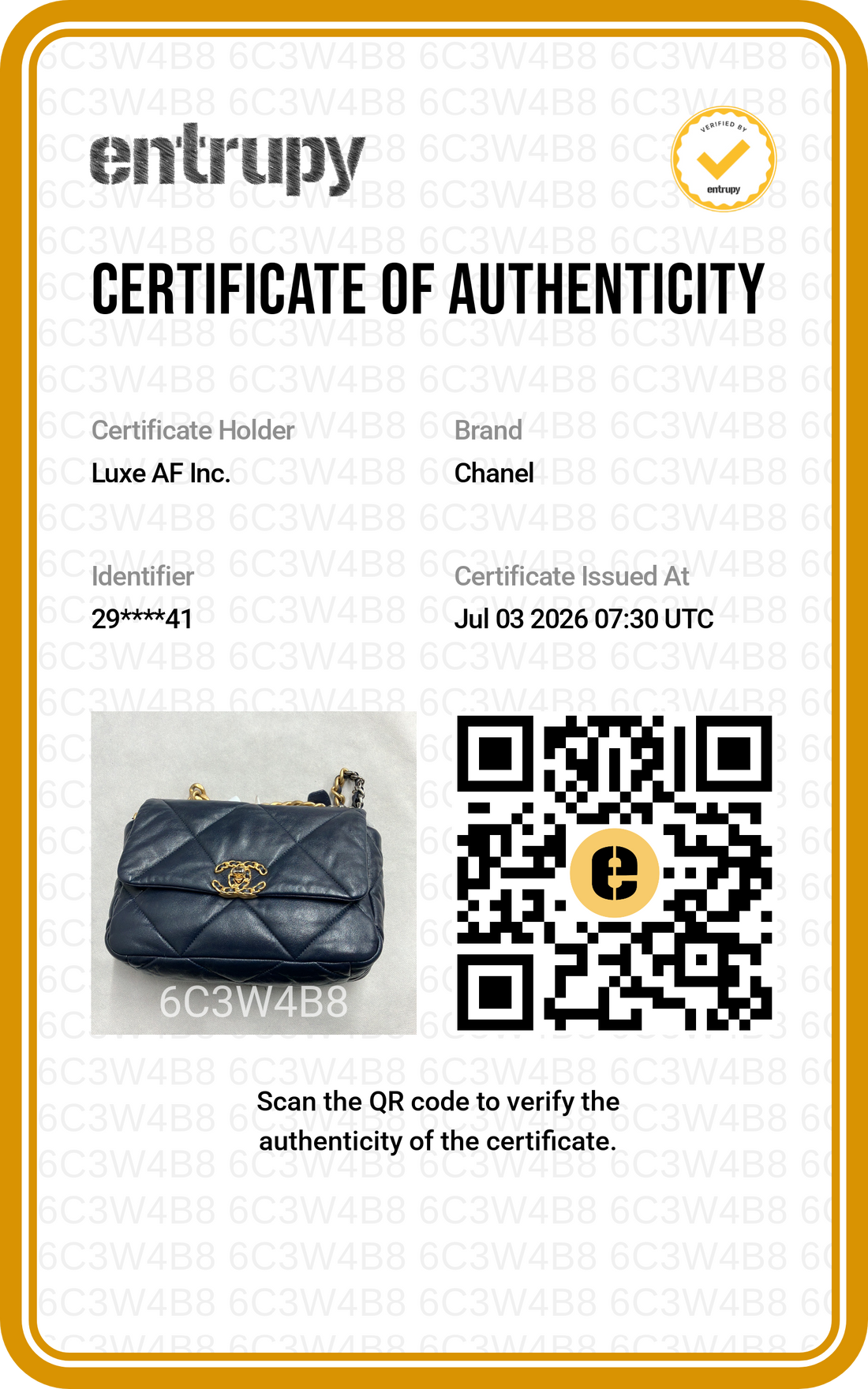 Chanel 19Bag Navy Quilted Leather Flap Bag(29***41) CC2433