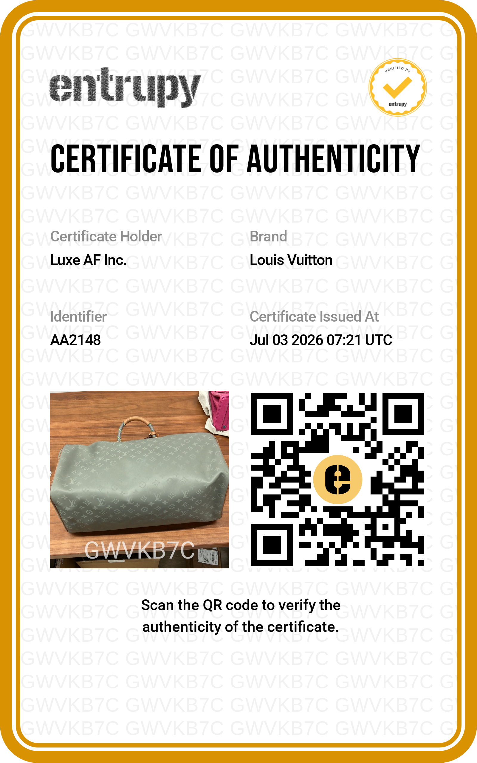 Louis Vuitton Keepall50 Monogram Titanium Handle Bag LV3216