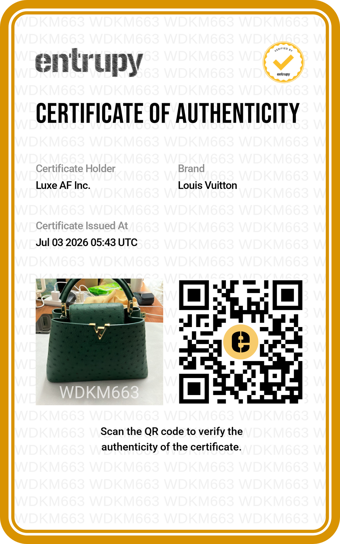 Louis Vuitton Capucines BB Green Ostrich Leather Handle Bag LV3250
