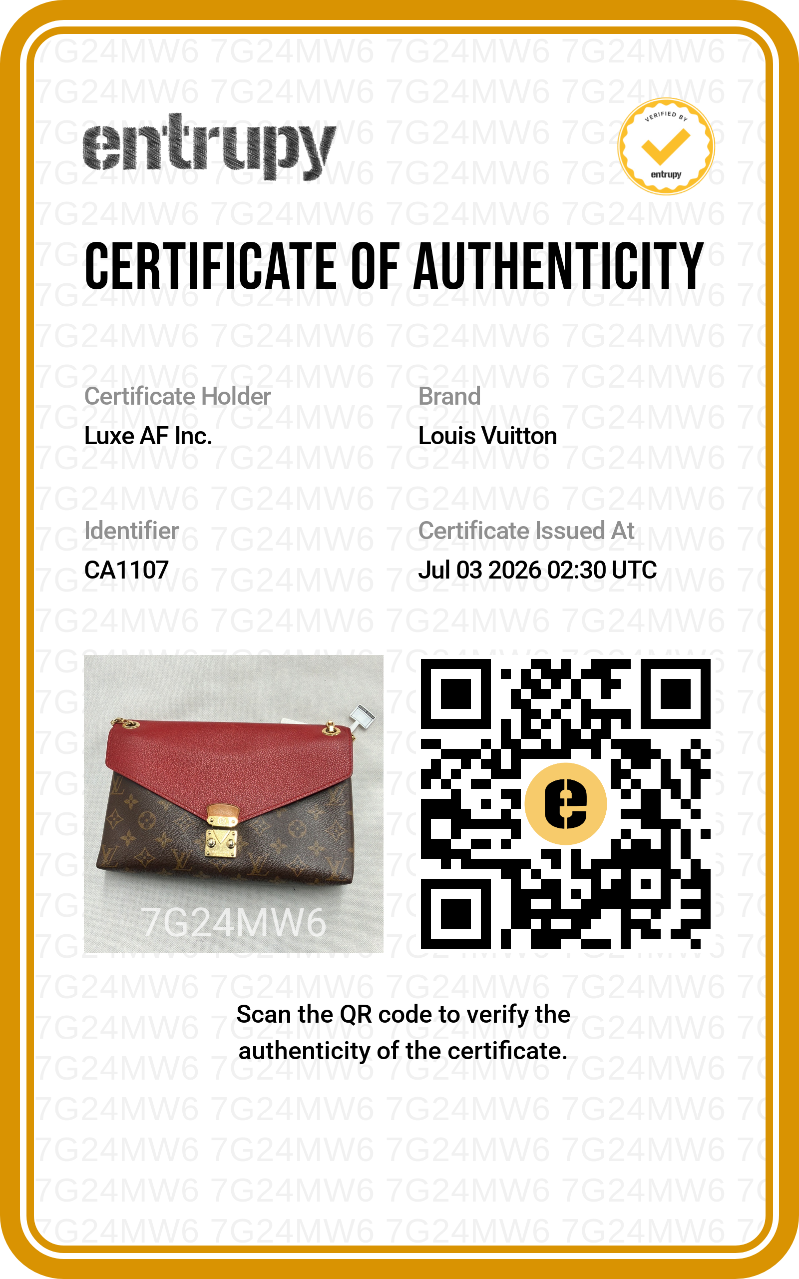 Louis Vuitton Pallas Monogram Canvas & Red Leather Shoulder Bag LV3210
