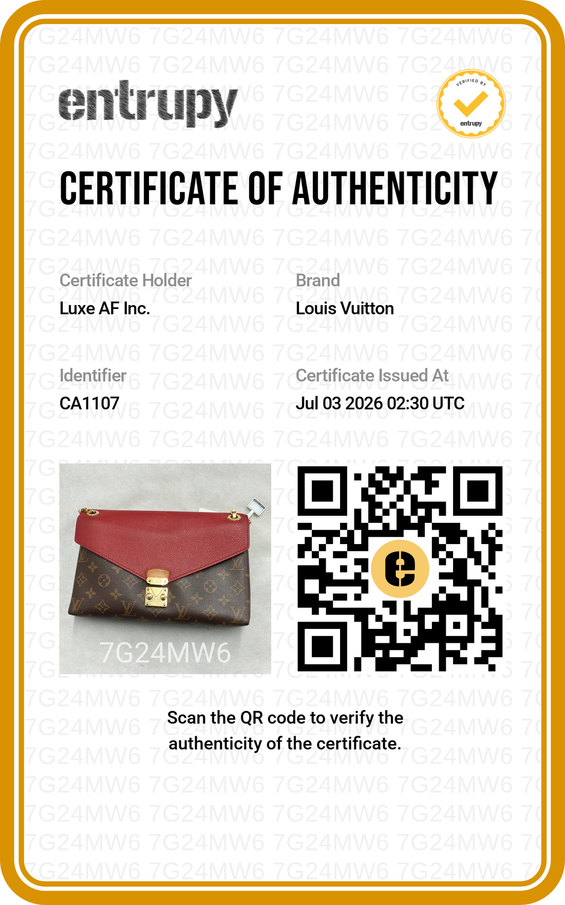 Louis Vuitton Pallas Monogram Canvas & Red Leather Shoulder Bag LV3210