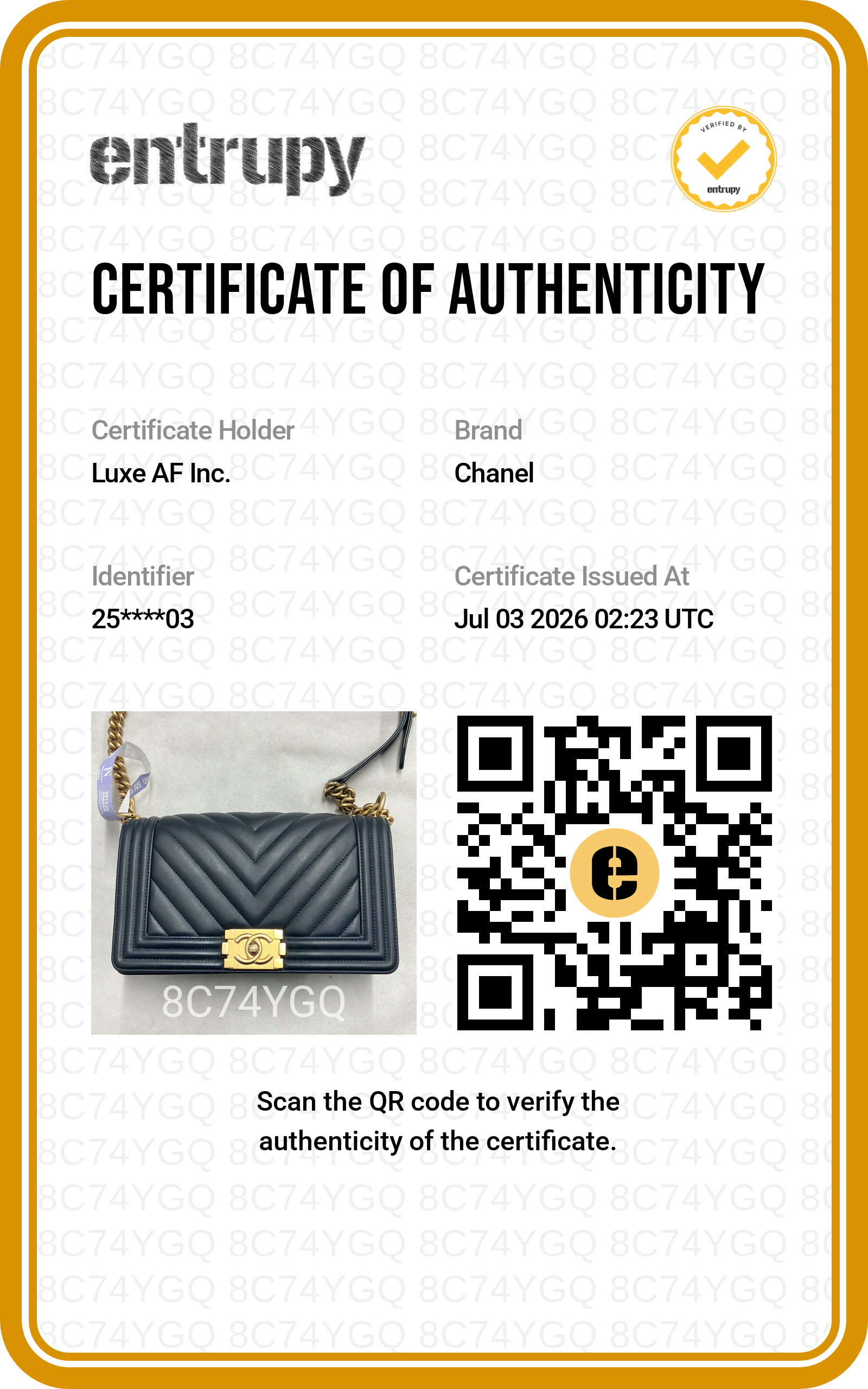 Chanel LeBoy Navy Chevron Quilted Leather Flap Bag With Gold Buckle(25***03) CC2431