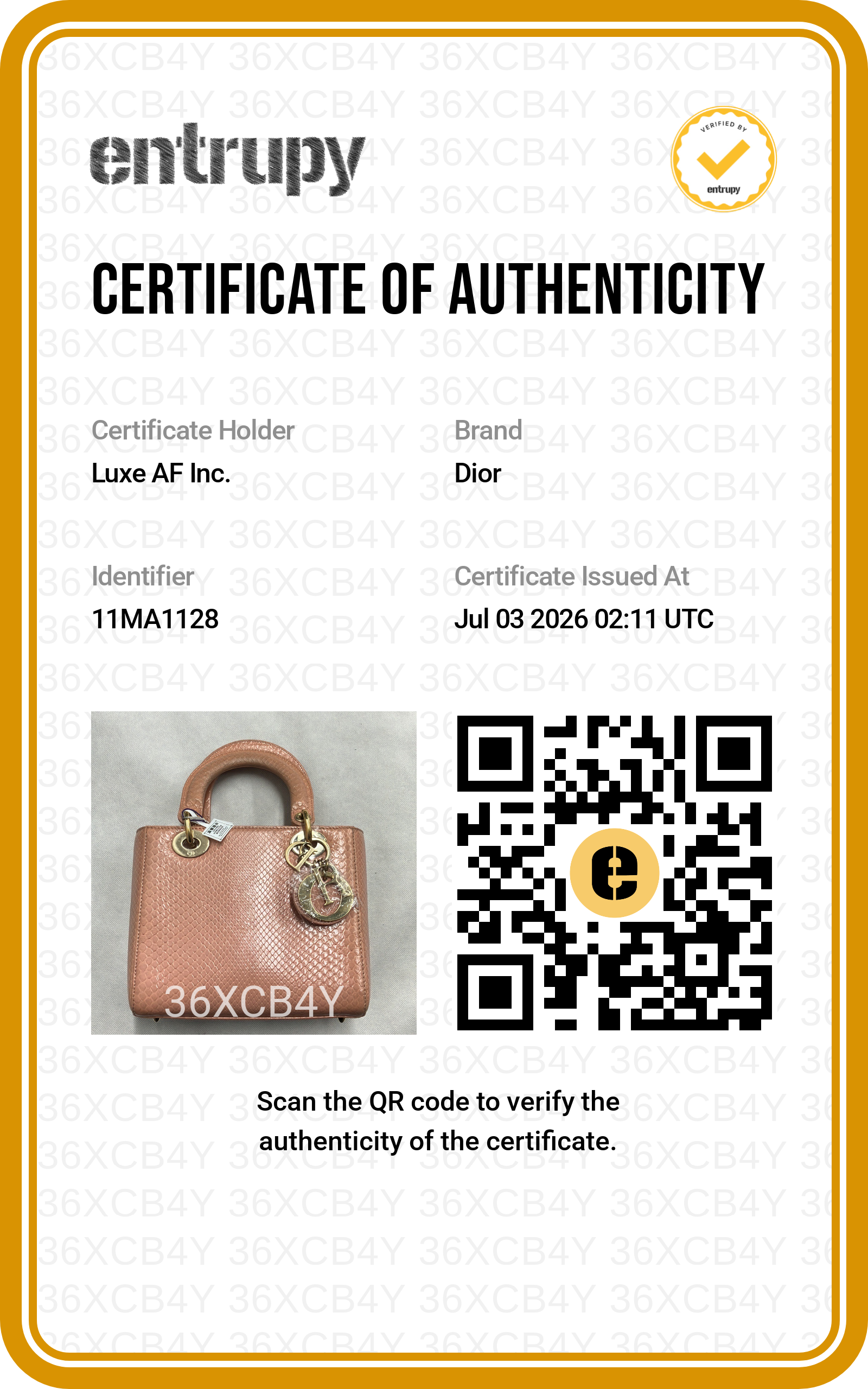 Christian Dior Lady Dior Pink Python Leather Handle Bag DR868