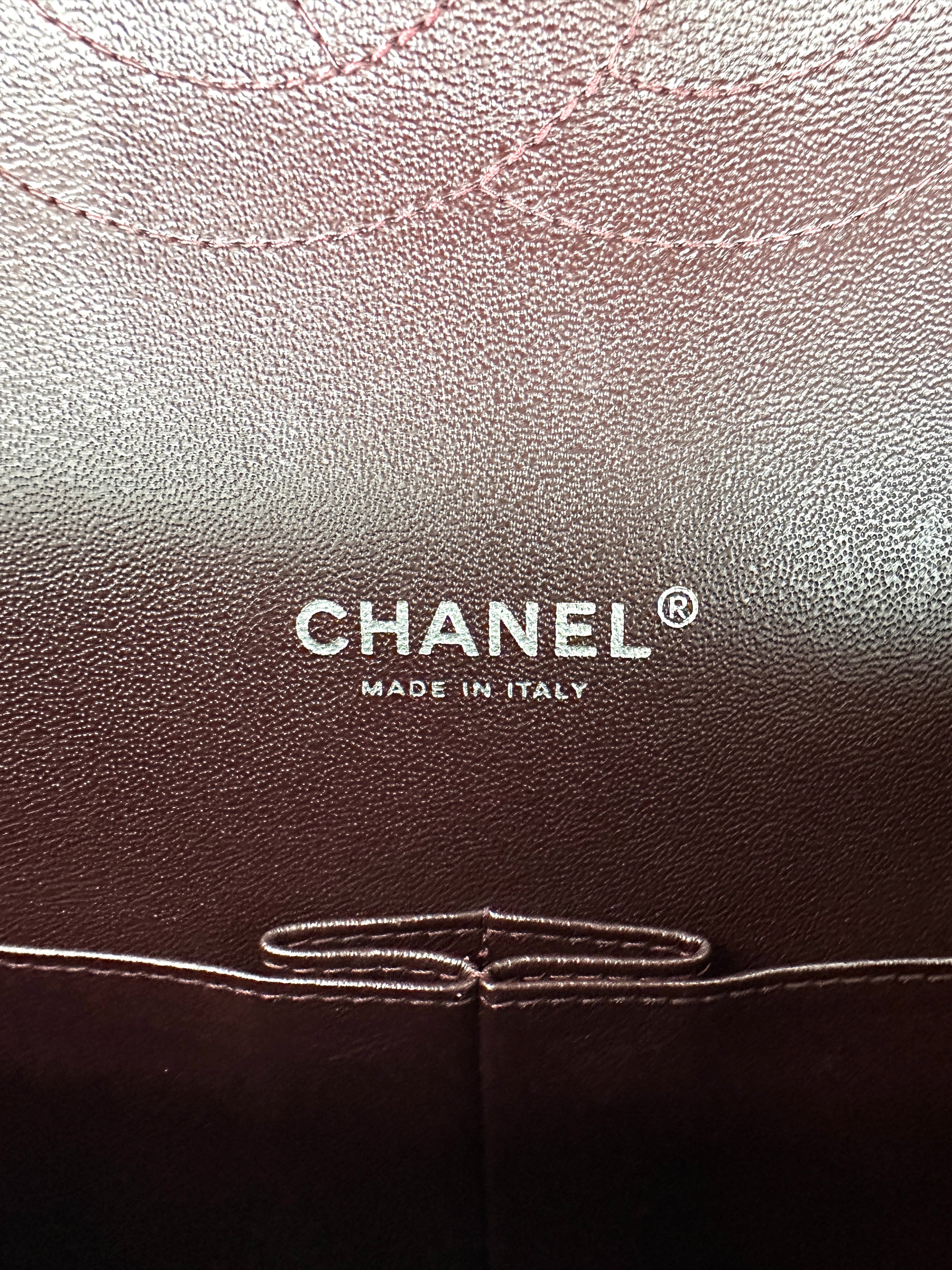 Chanel Classic Flap Black Quilted Leather Jumbo Shoulder Bag With Silver Buckle(18***83) CC2445