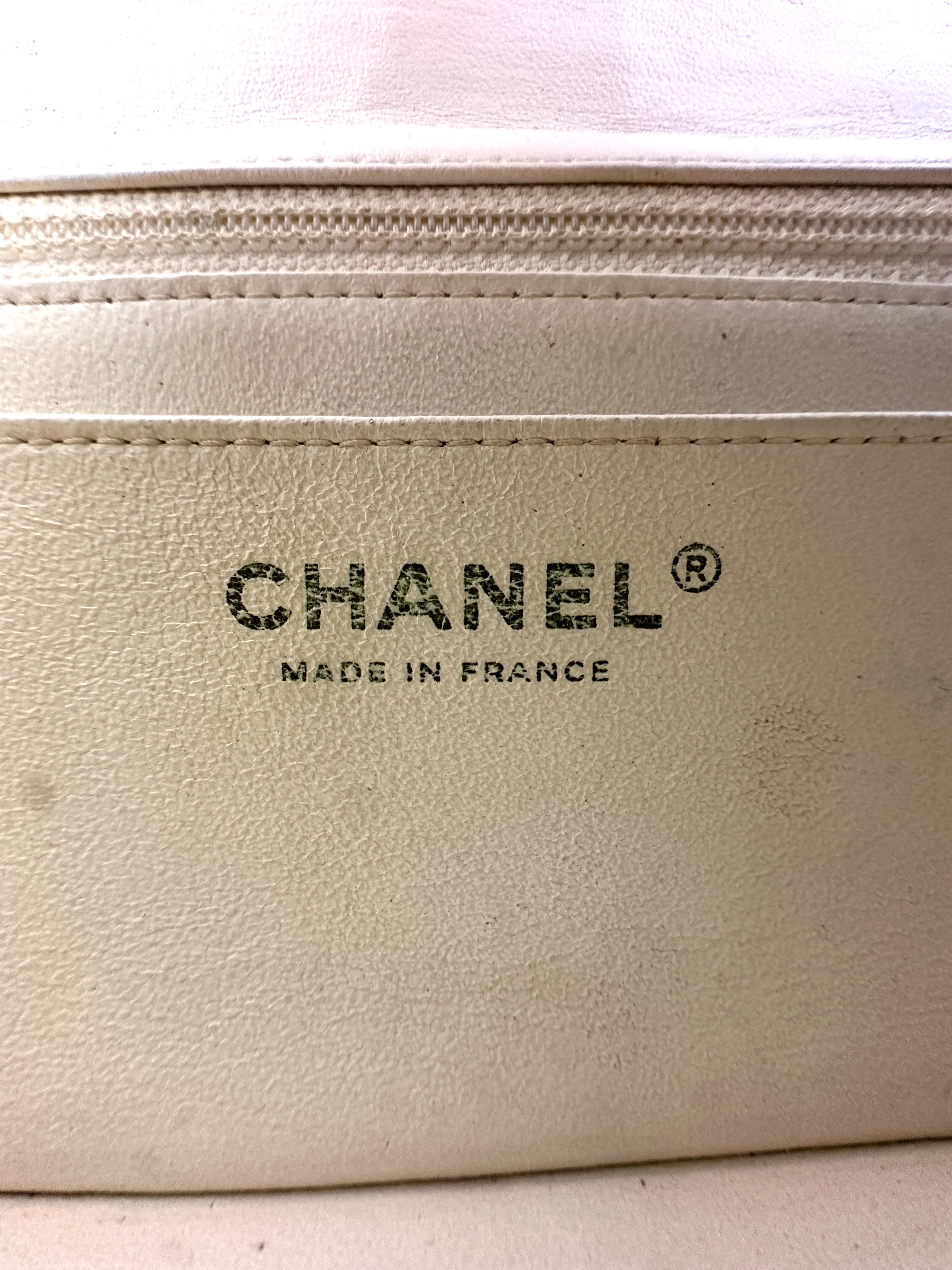 Chanel Classic Flap White Quilted Leather Mini Shoulder Bag(23***07) CC2442