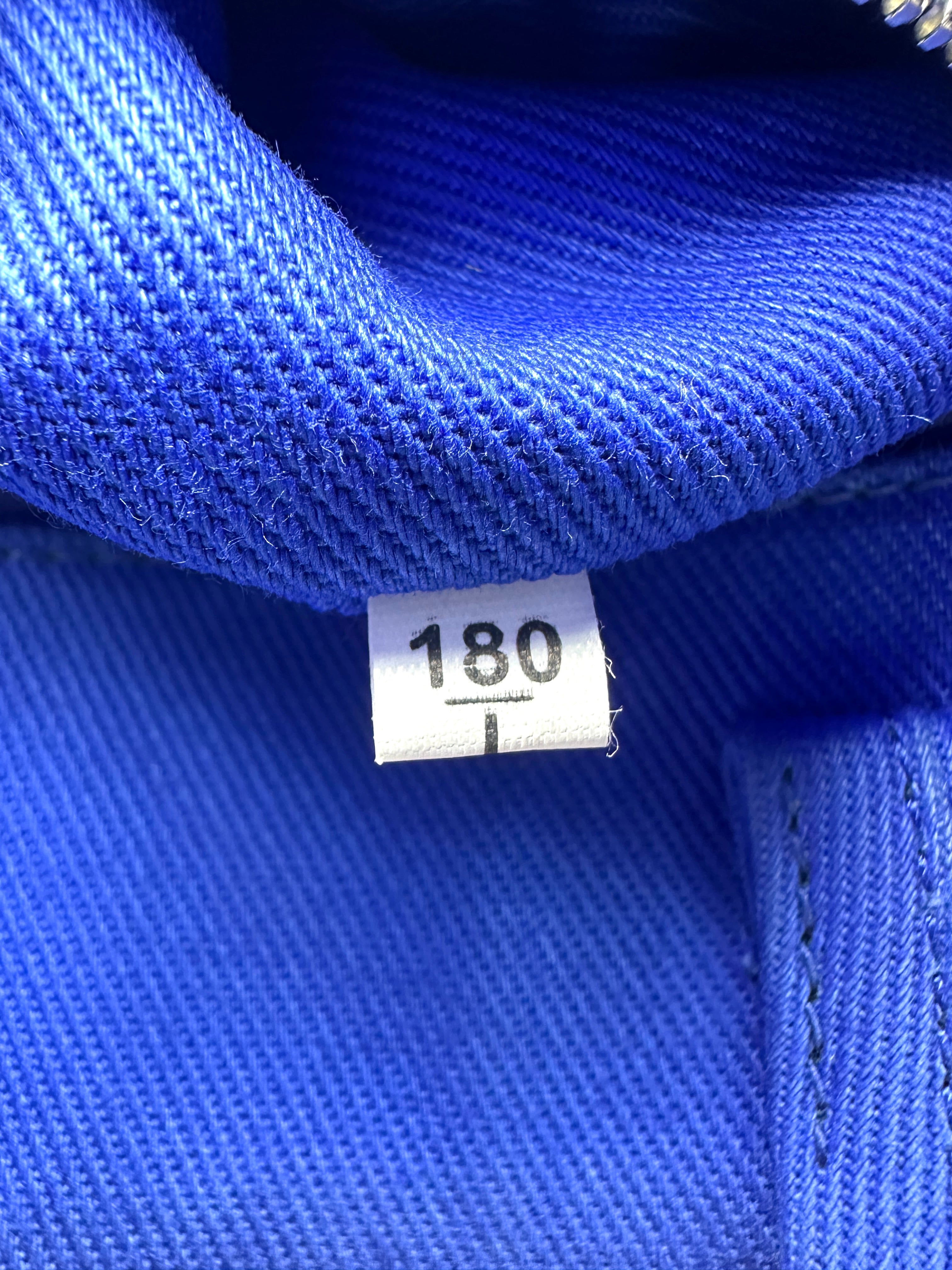 Prada Blue Canvas Embossed Triangle Logo Tote Bag PR535