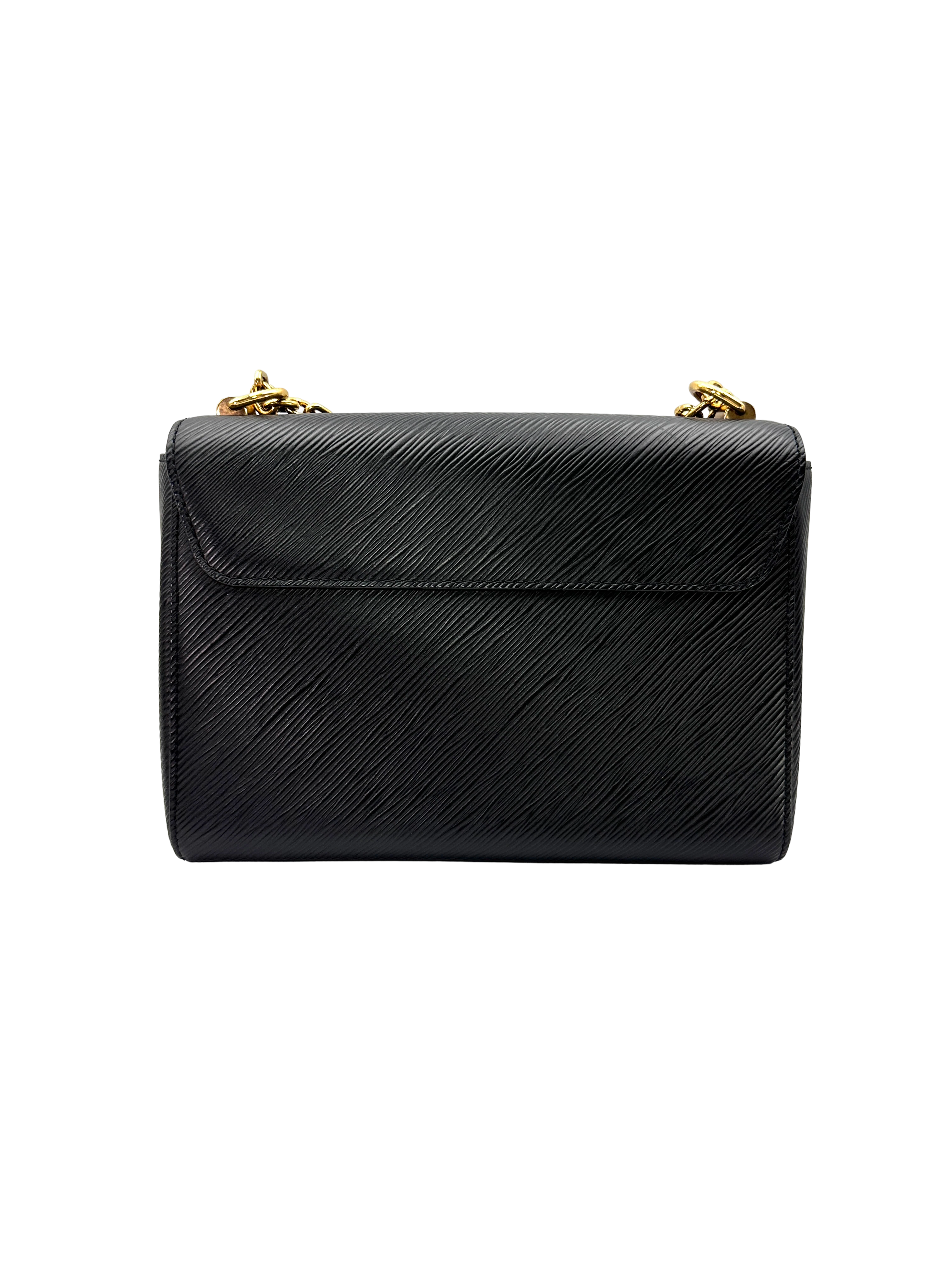Louis Vuitton Twist Black Epi Leather Floral Studded Shoulder Bag LV3218