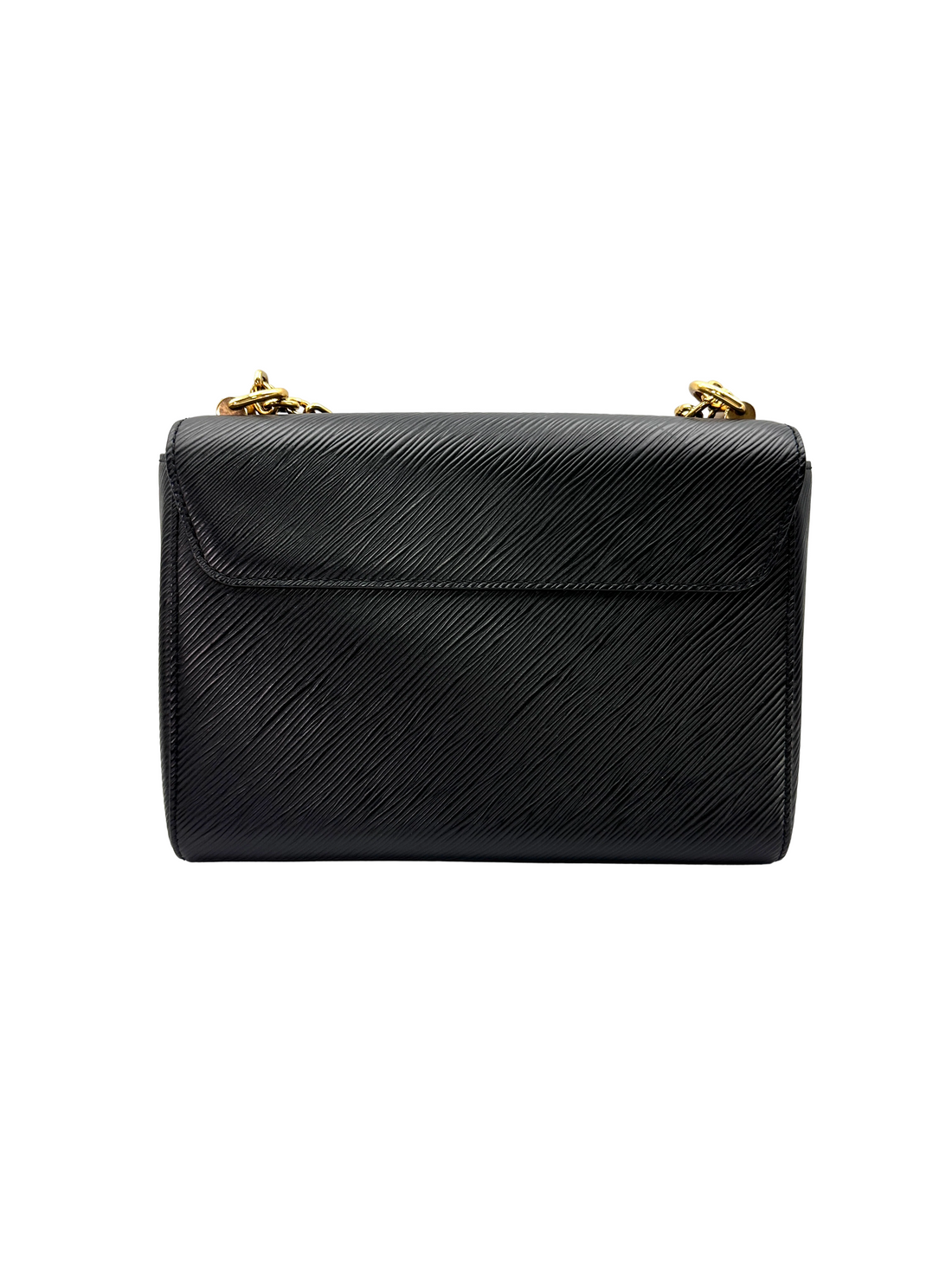 Louis Vuitton Twist Black Epi Leather Floral Studded Shoulder Bag LV3218