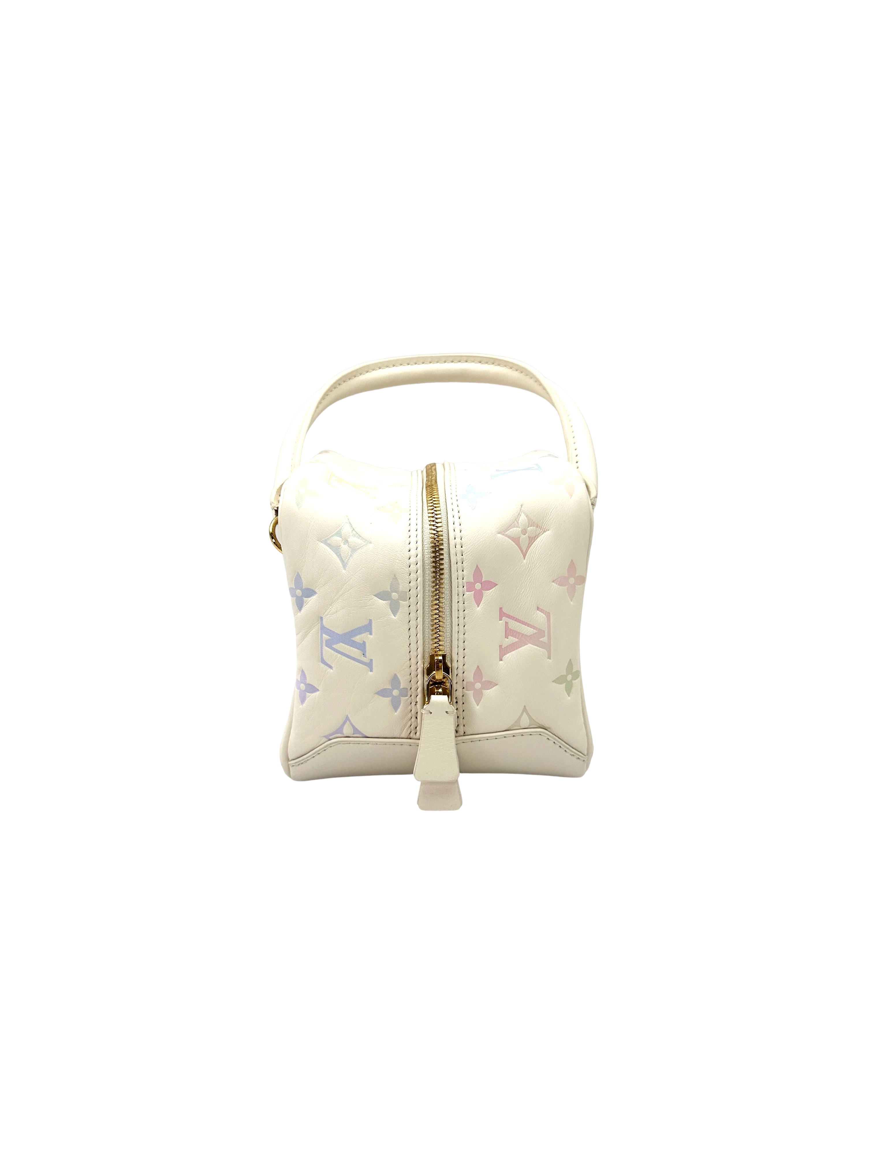 Louis Vuitton New Square Quartz Multicolor Monogram Embossed Leather Square Bag LV3220