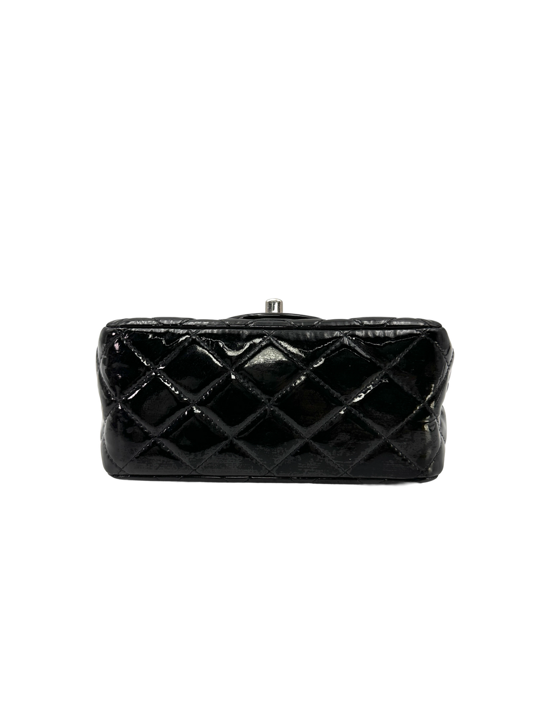 Chanel Classic Flap Black Quilted Patent Leather Mini Shoulder Bag(19***43) CC2459