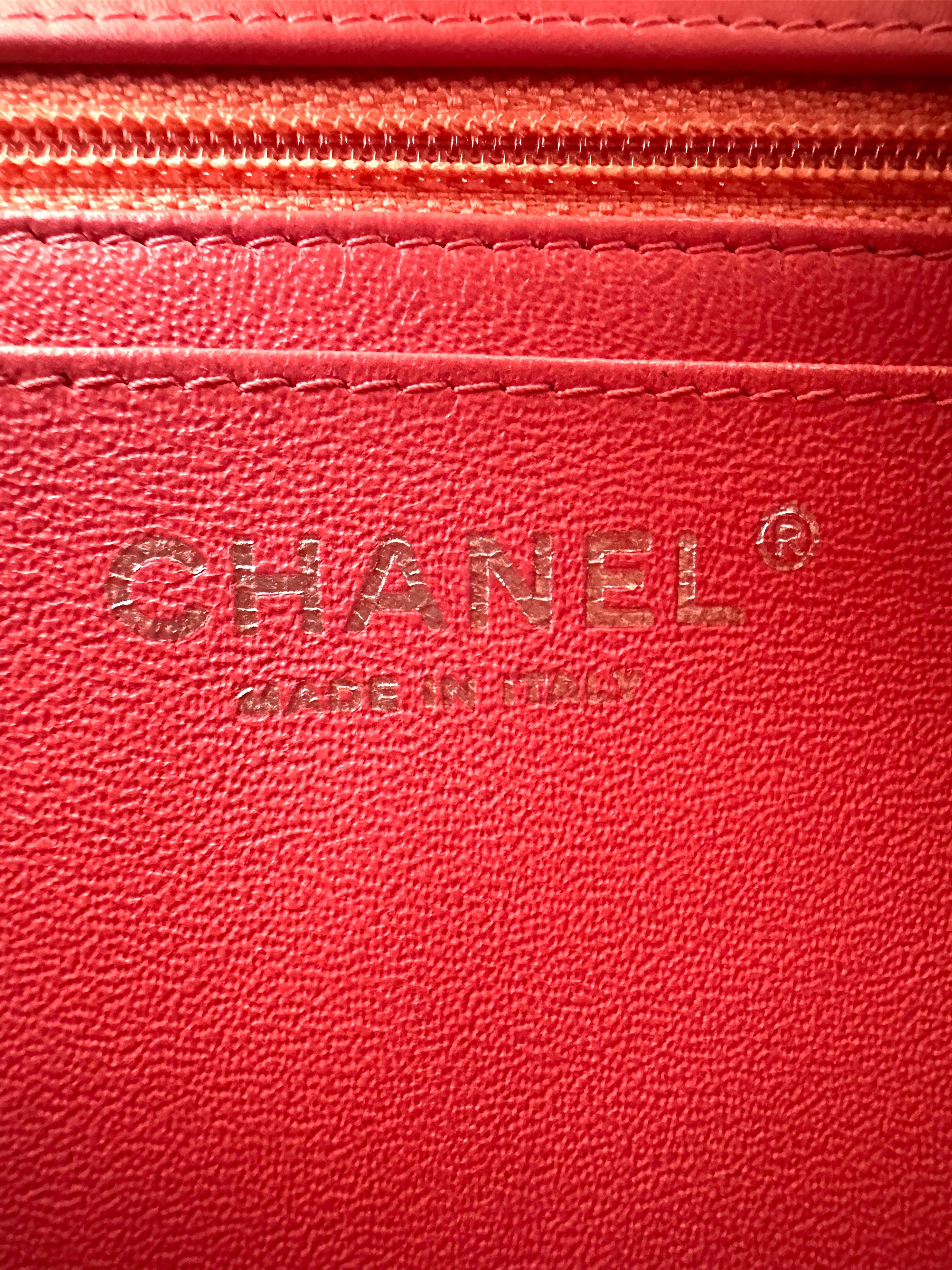 Chanel Classic Flap Pink Chevron Quilted Patent Leather Mini Shoulder Bag(23***83) CC2460